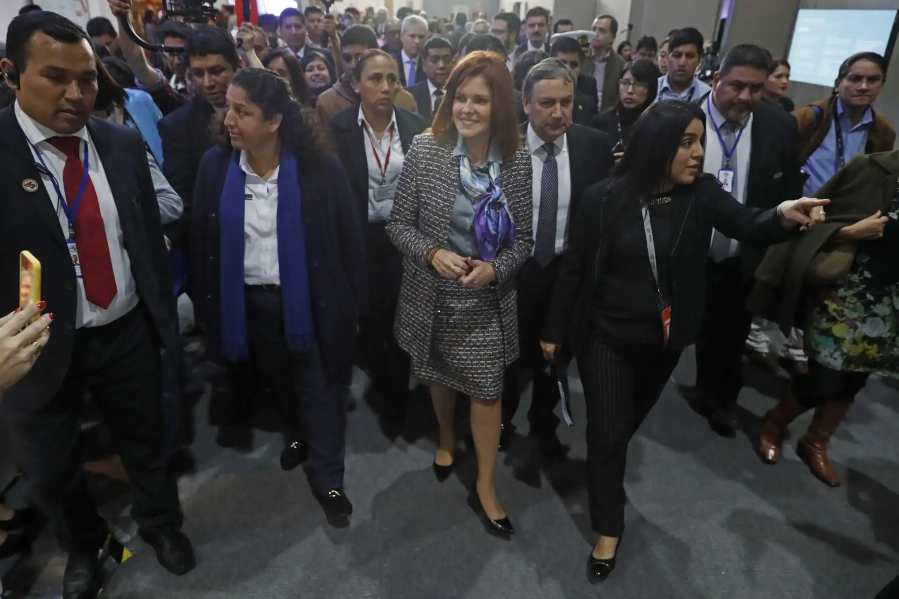 Vicepresidenta Mercedes Araoz inaugura de la 11 edición Feria Expoalimentaria 2019 junto a ministra de Agricultura Fabiola Muñoz y presidente de Adex. ANDINA/Renato Pajuelo