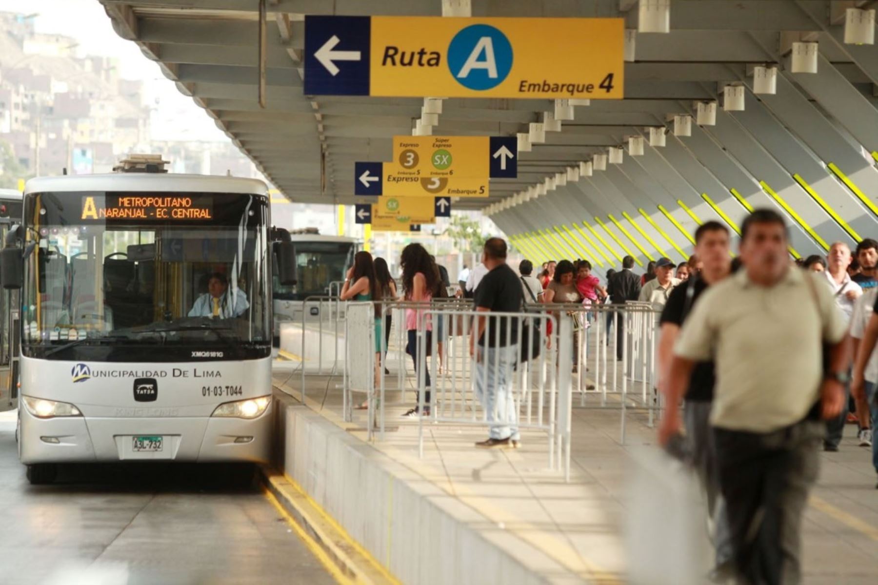 Sistema de transporte del Metropolitano. Foto: ANDINA/Difusión.