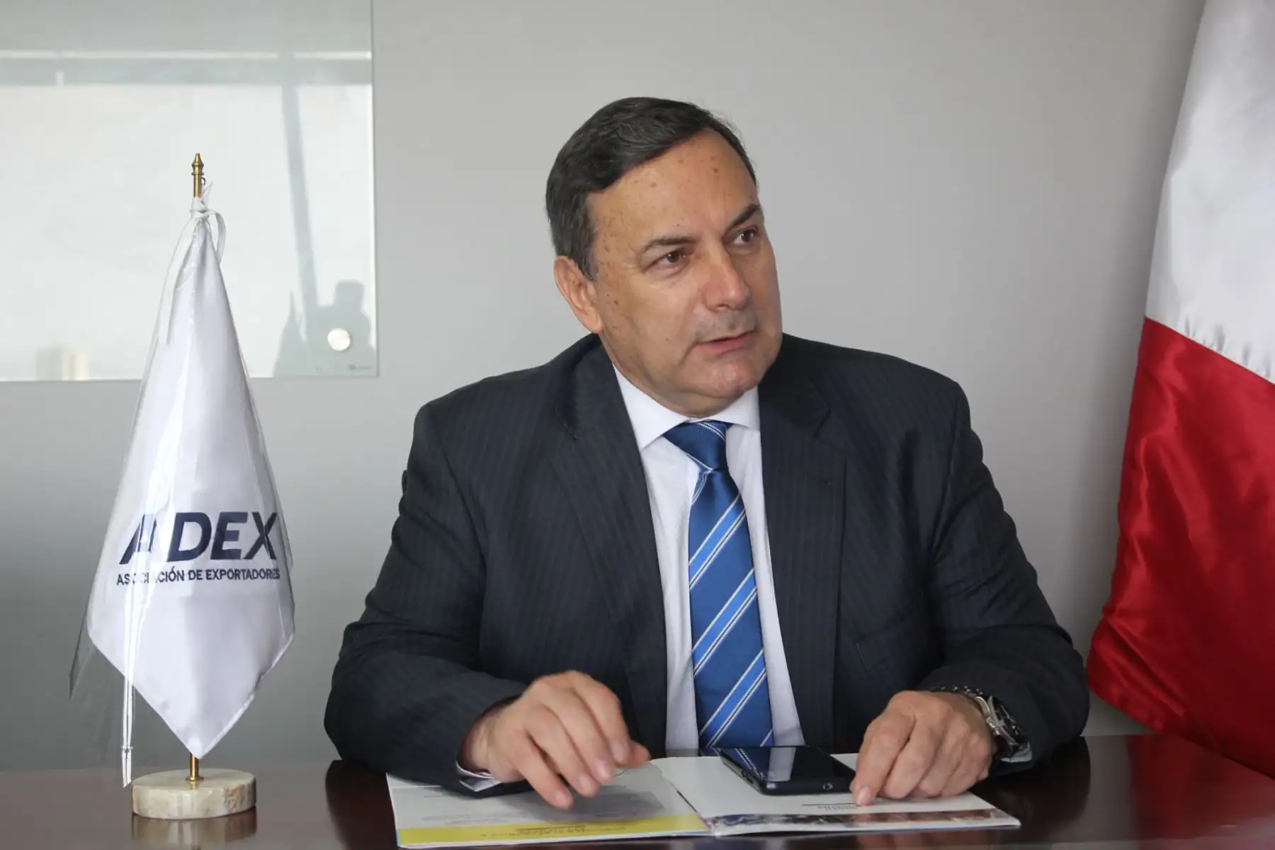 Presidente de Adex, Erik Fischer. ANDINA/Difusión