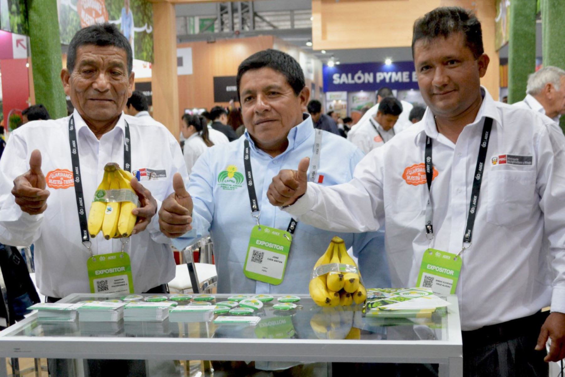 Productores que innovan con banano orgánico y café participan en Expoalimentaria 2019