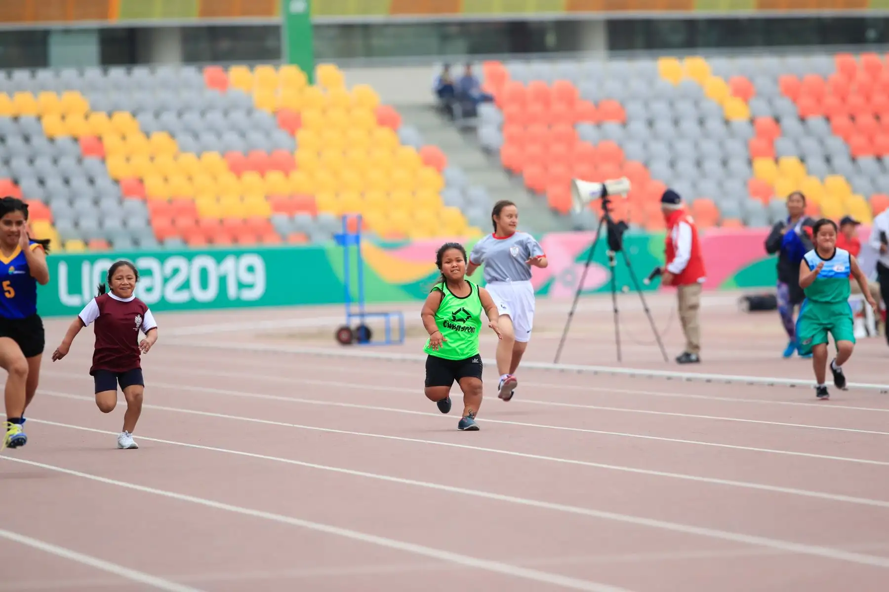 Paradeportista Gabriela Huamán, competidora de la prueba de 80 mts mujeres durante los Juegos Deportivos Escolares Nacionales    


Foto: Andina/Juan Carlos Guzmán Negrini