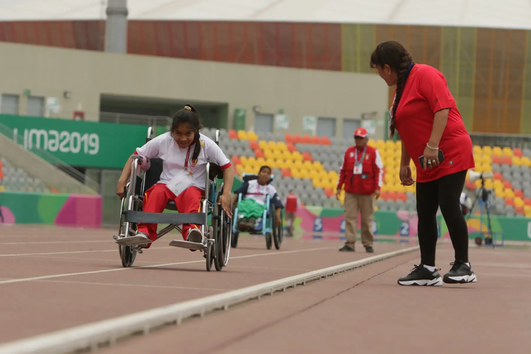 Competencias de Para Atletismo de los JDEN en Estadio de Lima 2019. Foto: ANDINA/MINEDU