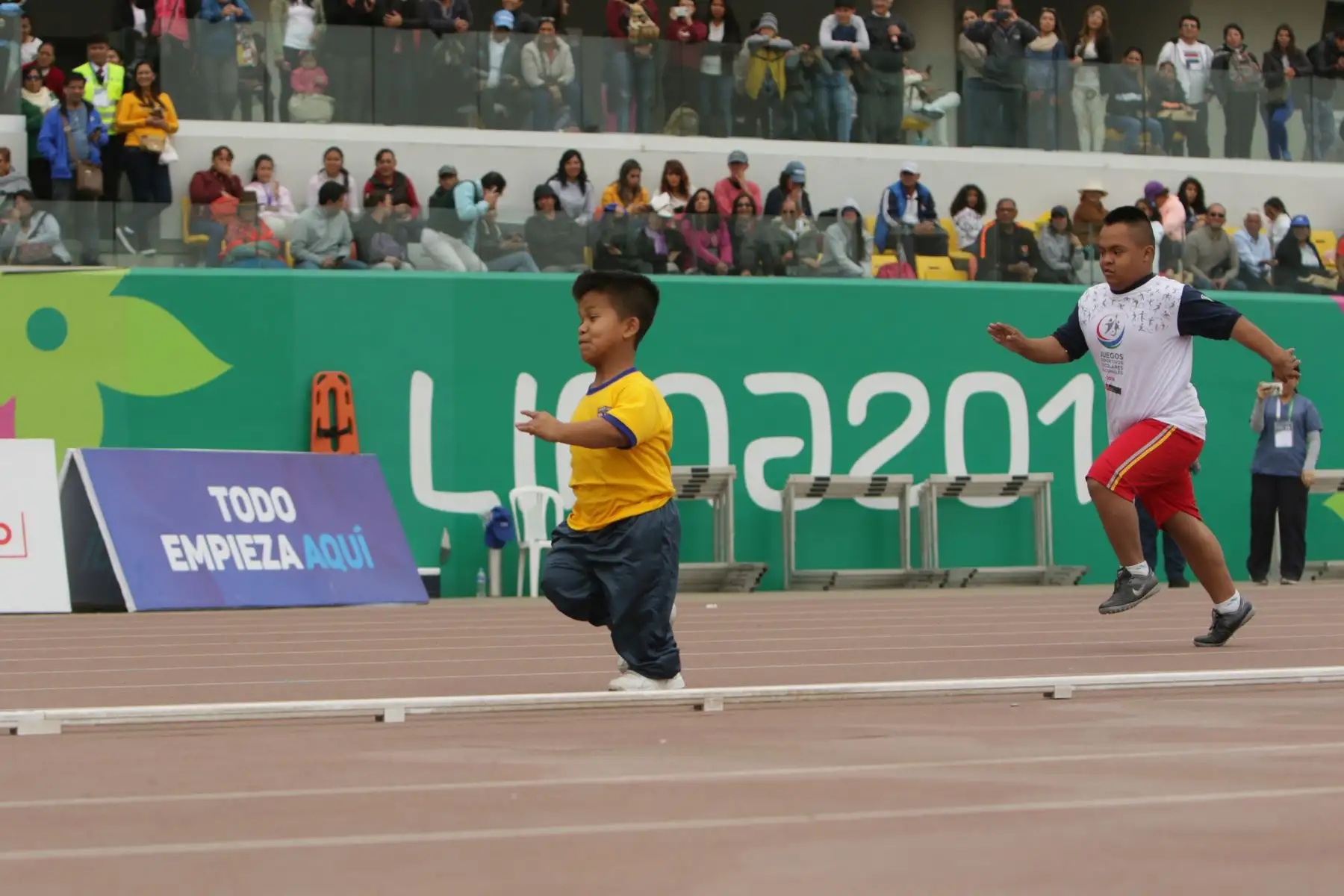 Competencias de Para Atletismo de los JDEN en Estadio de Lima 2019. Foto: ANDINA/MINEDU