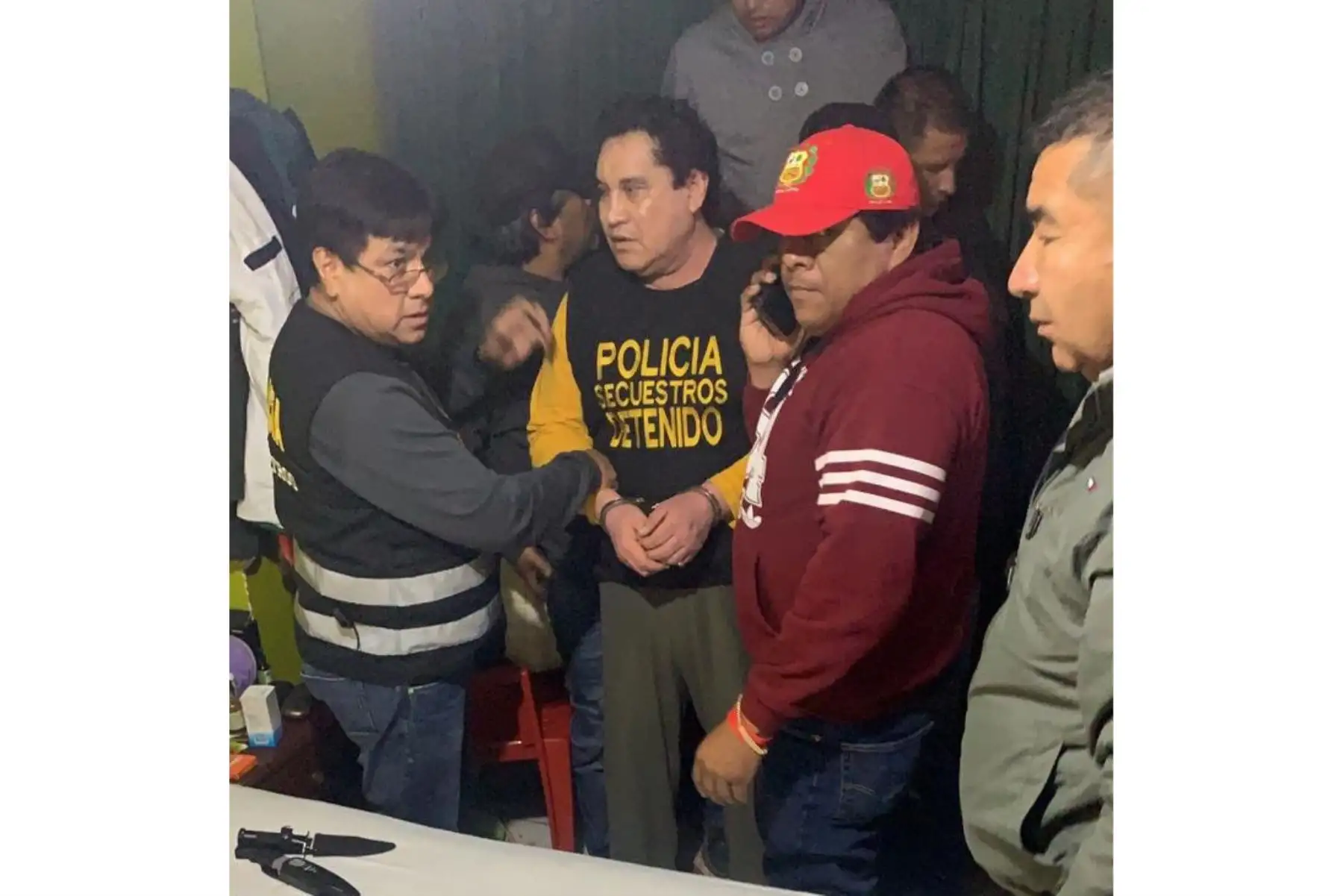 Policia Nacional captura al ex alcalde Carlos Burgos.
Foto: MININTER