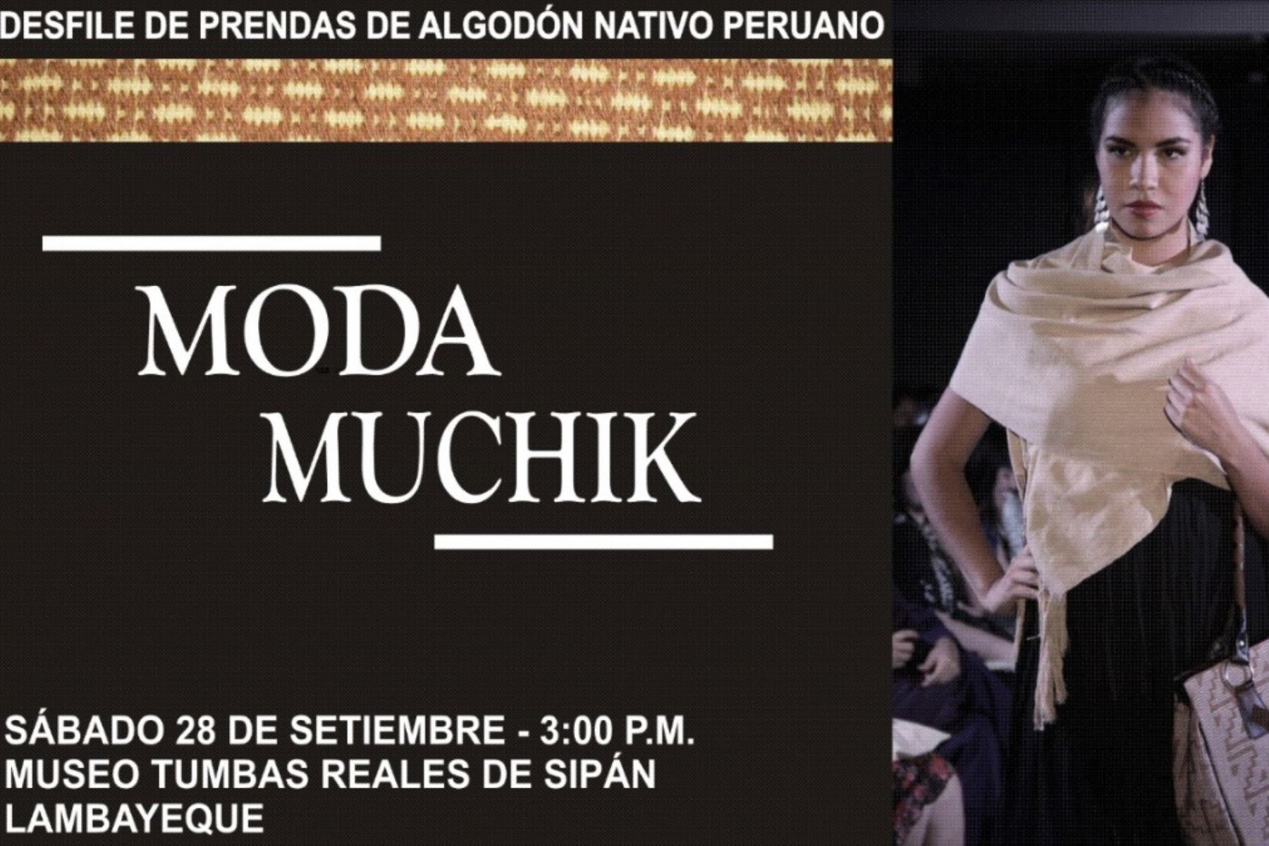 Presentan innovadoras prendas y accesorios de algodón nativo en Moda Muchik 2019