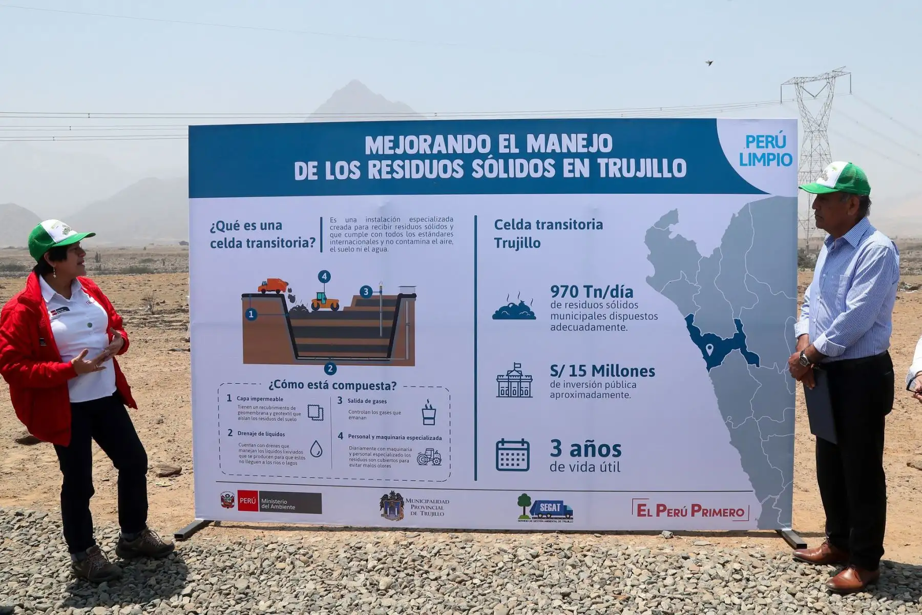 Ministerio del Ambiente anuncia construcción de celda transitoria para disposición de residuos sólidos en Trujillo, en La Libertad.