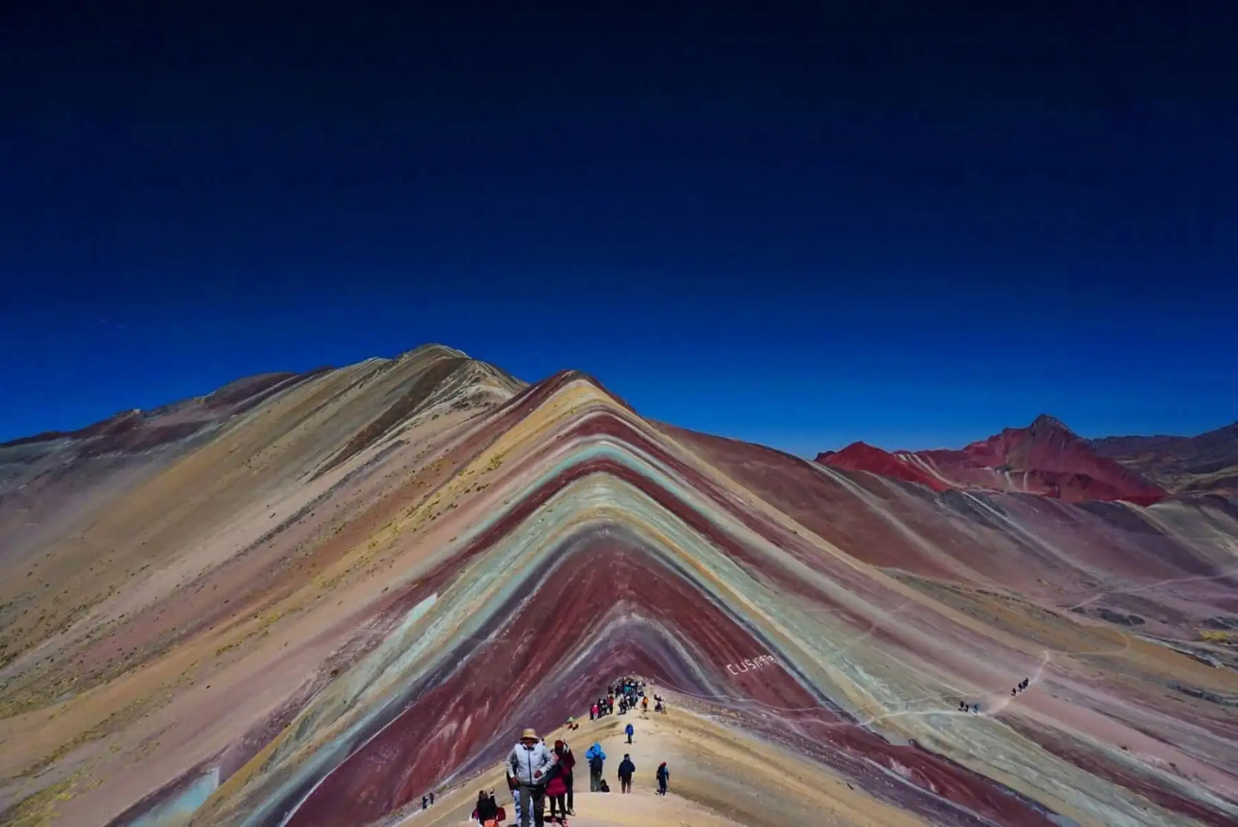 ANDINA/DifusiónProponen protocolo para regular visitas a la montaña de colores Vinicunca, en Cusco. ANDINA/Difusión