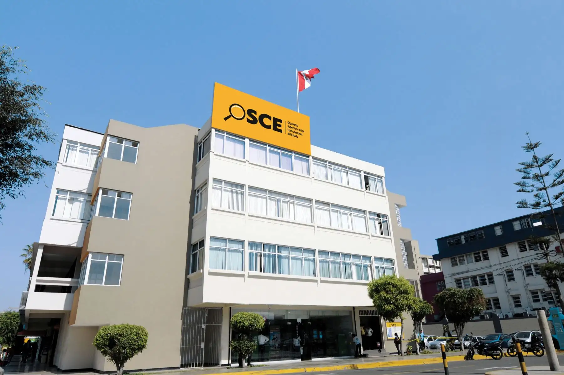 Sede del Organismo Supervisor de las Contrataciones del Estado (OSCE) en Lima.: ANDINA