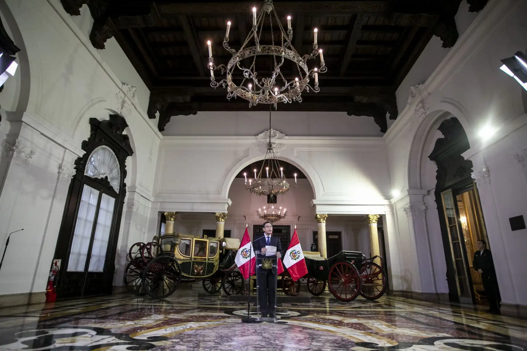Presidente Vizcarra anuncia disolución constitucional del Congreso . Foto: ANDINA/ Prensa Presidencia