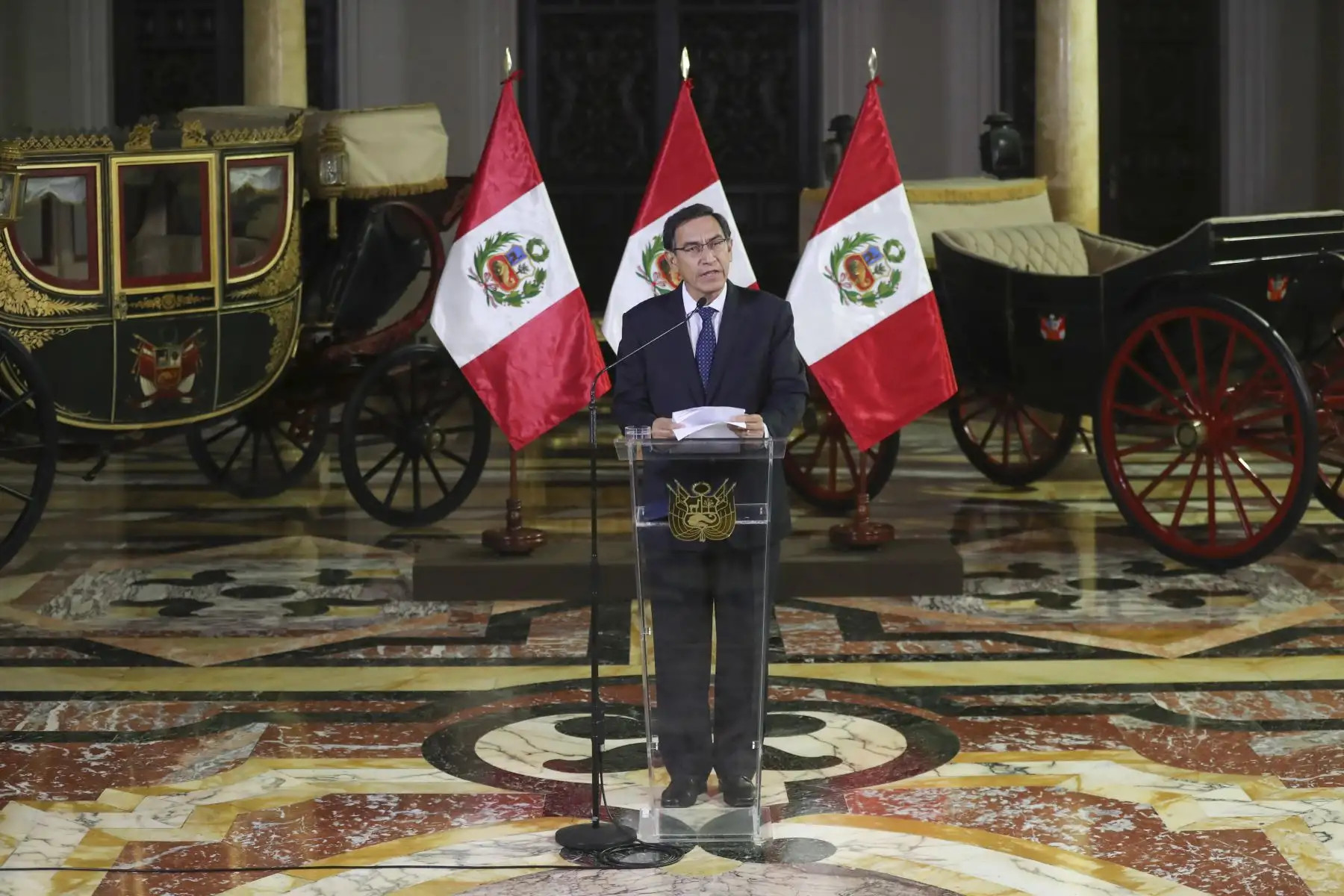 Presidente Vizcarra anuncia disolución constitucional del Congreso. Foto: ANDINA/ Prensa Presidencia