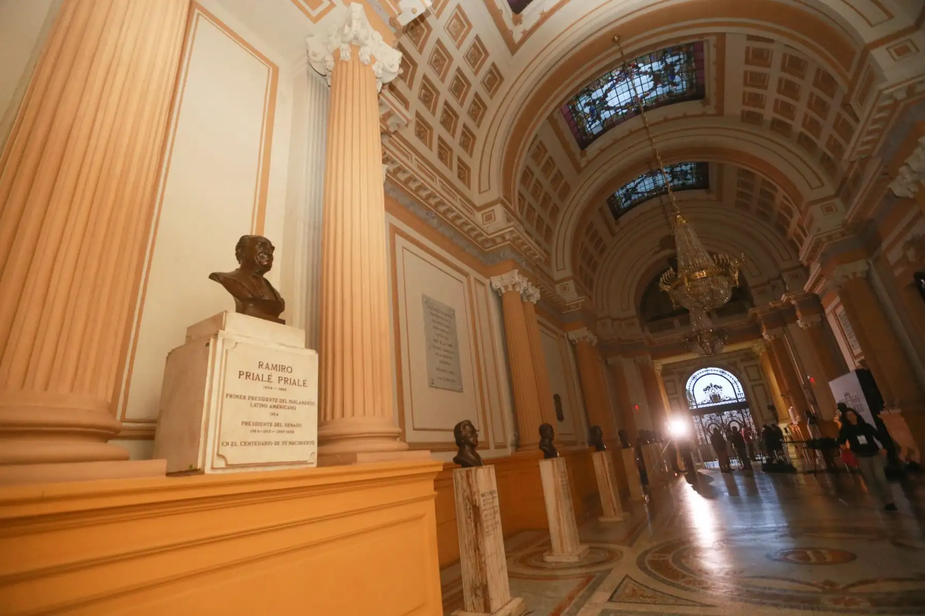 Interiores del Congreso de la República tras su disolución. Foto: ANDINA/ Jhony Laurente