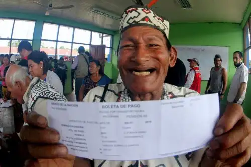 Los beneficiarios reciben 250 soles cada dos meses, así como una serie de servicios complementarios orientados a mejorar su calidad de vida. Foto: ANDINA/Difusión