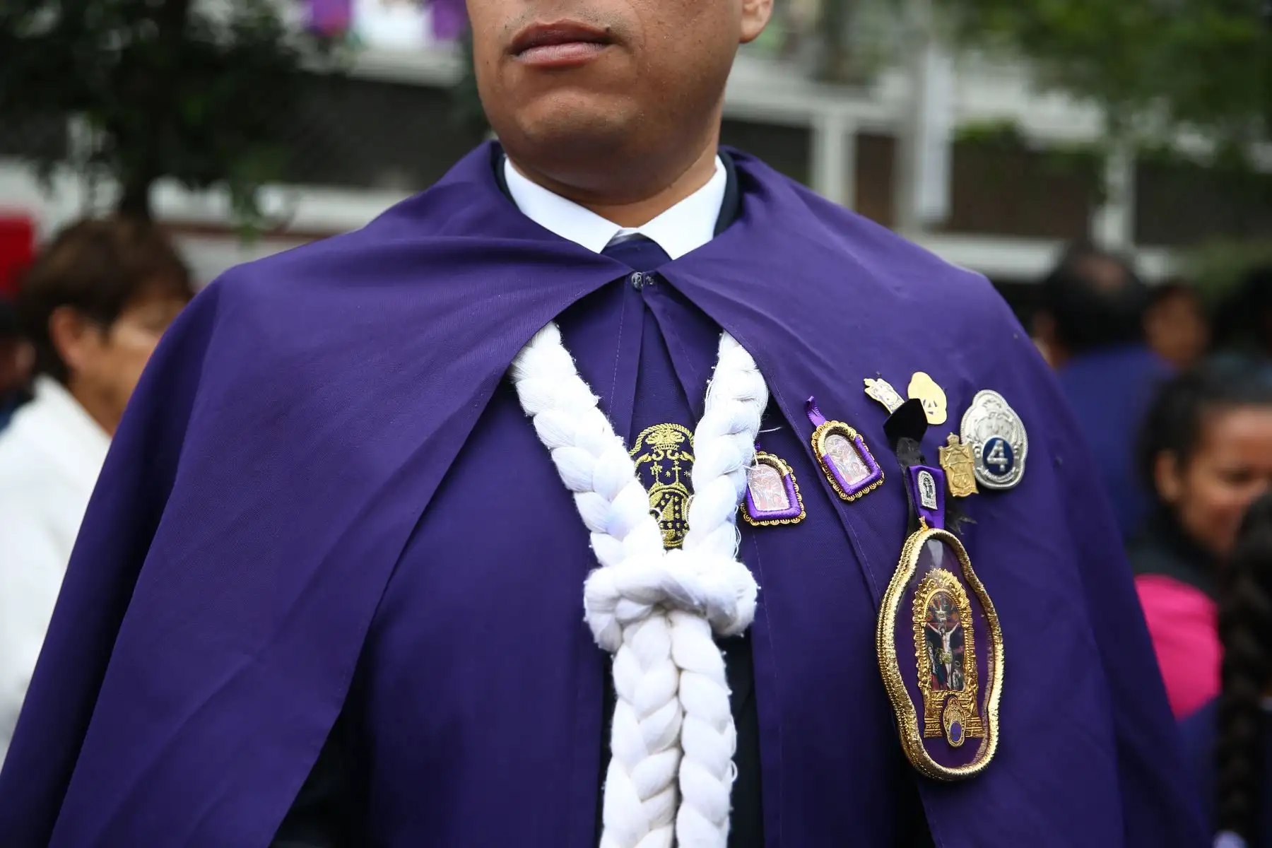 Primera salida de la imagen del Señor de los Milagros. Foto: ANDINA/Melina Mejía