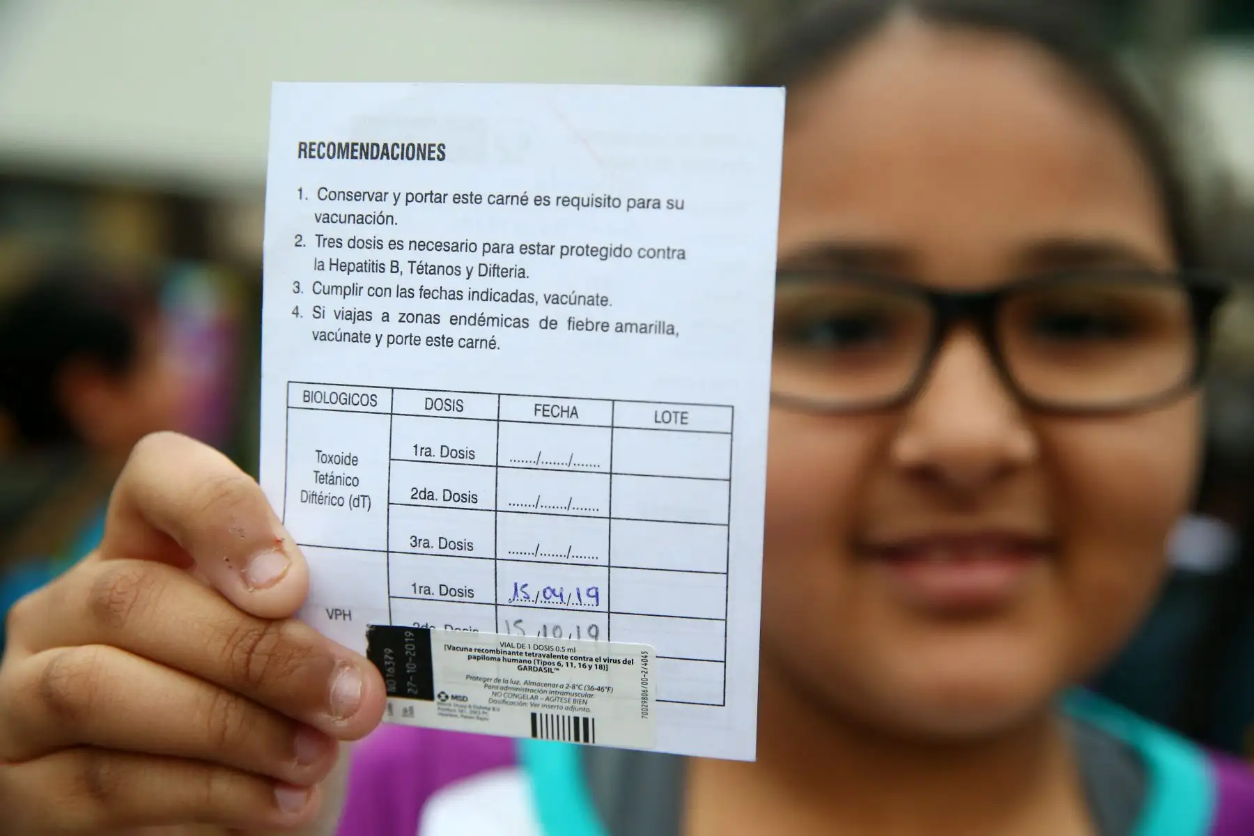 Para esta segunda etapa de inmunización contra el VPH, se espera inmunizar de manera gratuita a más de 200 mil niñas de educación primaria.  Foto: ANDINA/Melina Mejía