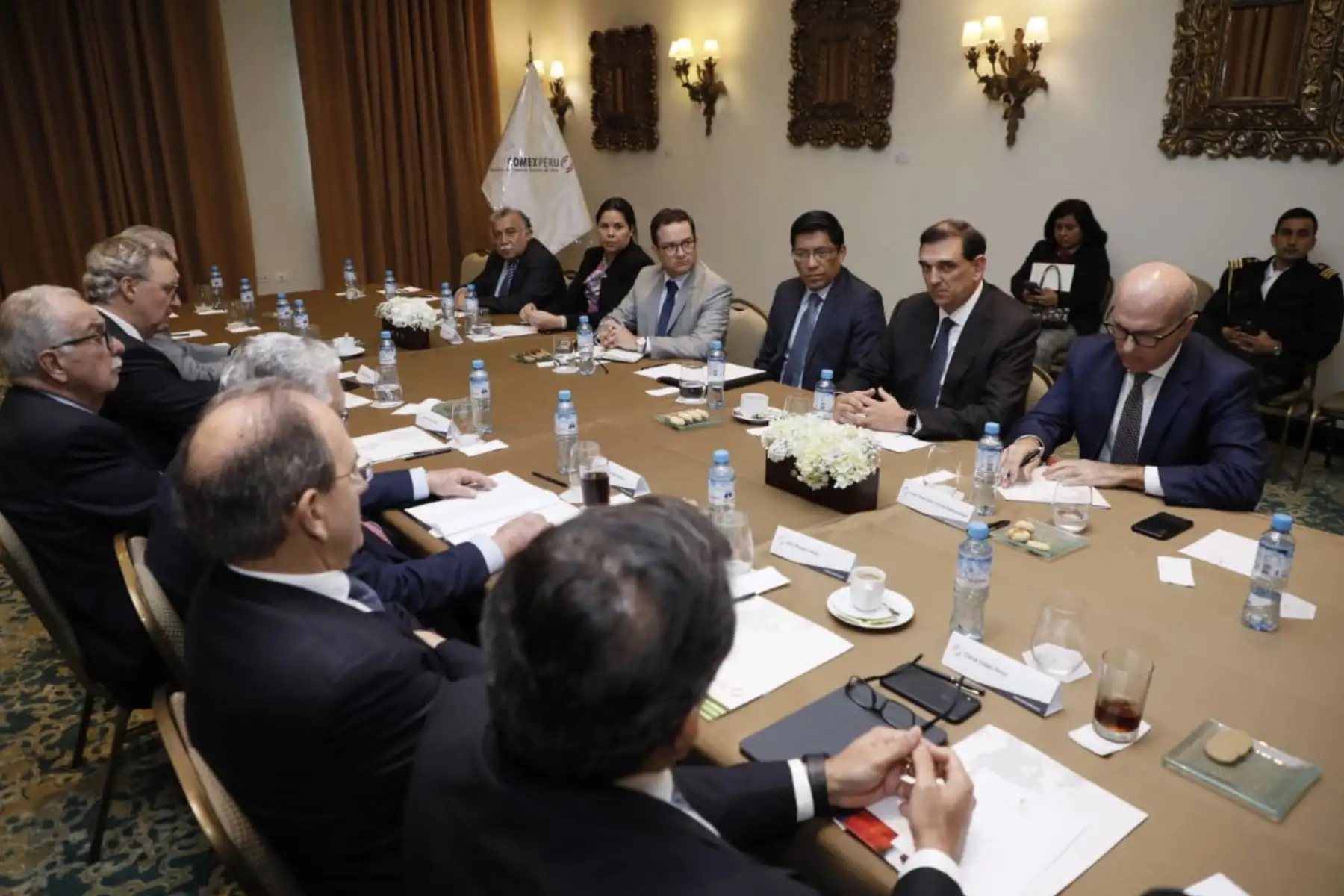 Sesión Privada del Consejo Directivo de COMEX PERU. En el Hotel Country Club.Foto:ANDINA/PCM
