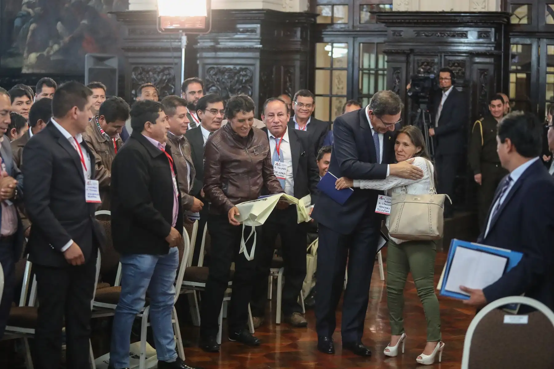 Encuentro entre el Gobierno Nacional y los Alcaldes de la Asociación de Municipalidades del Perú (AMPE). Foto: ANDINA/Prensa Presidencia