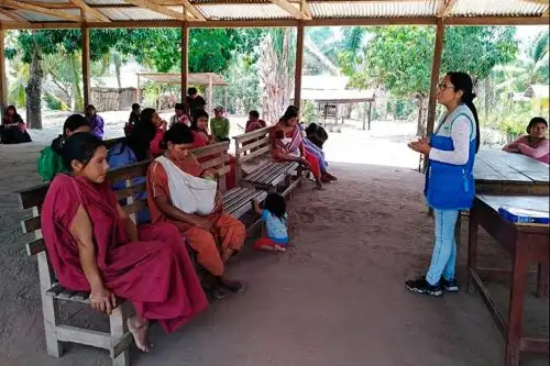 Familias de las comunidades que comprenden la Central Asháninka del Río Ene (CARE) son atendidas por el programa Cuna Más.