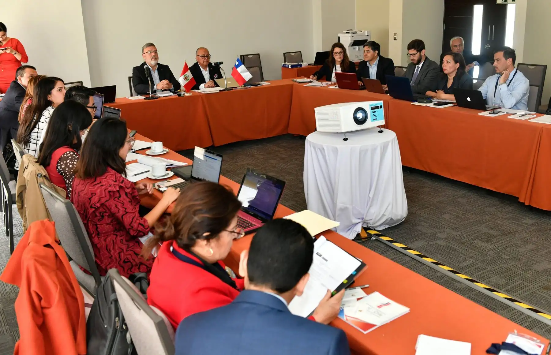 Concluyen las reuniones de los ejes temáticos, lideradas por los vicecancilleres, previas al Encuentro Presidencial y III Gabinete Binacional que se realiza en Paracas.Foto:ANDINA/MRE