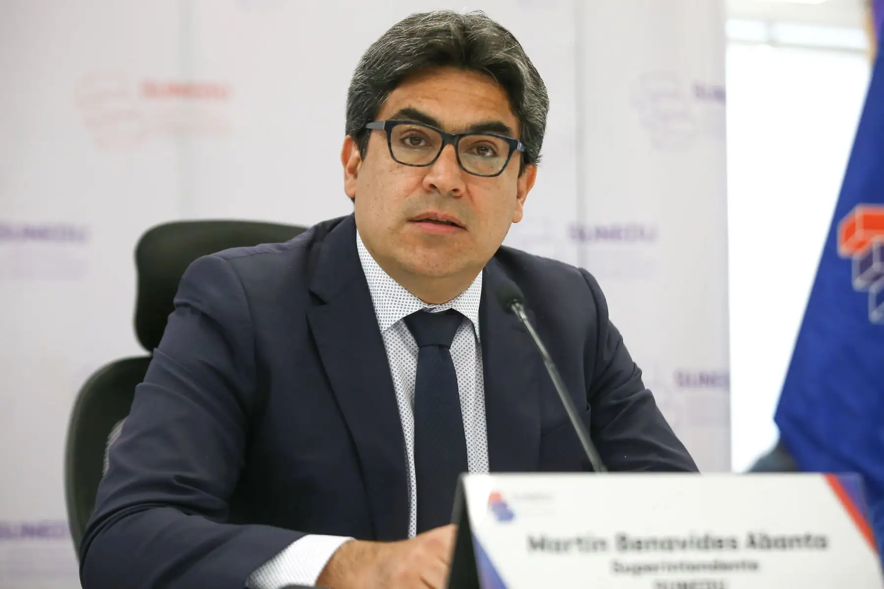 Conferencia de prensa del jefe de la Sunedu, Martín Benavides. Foto: ANDINA/Vidal Tarqui