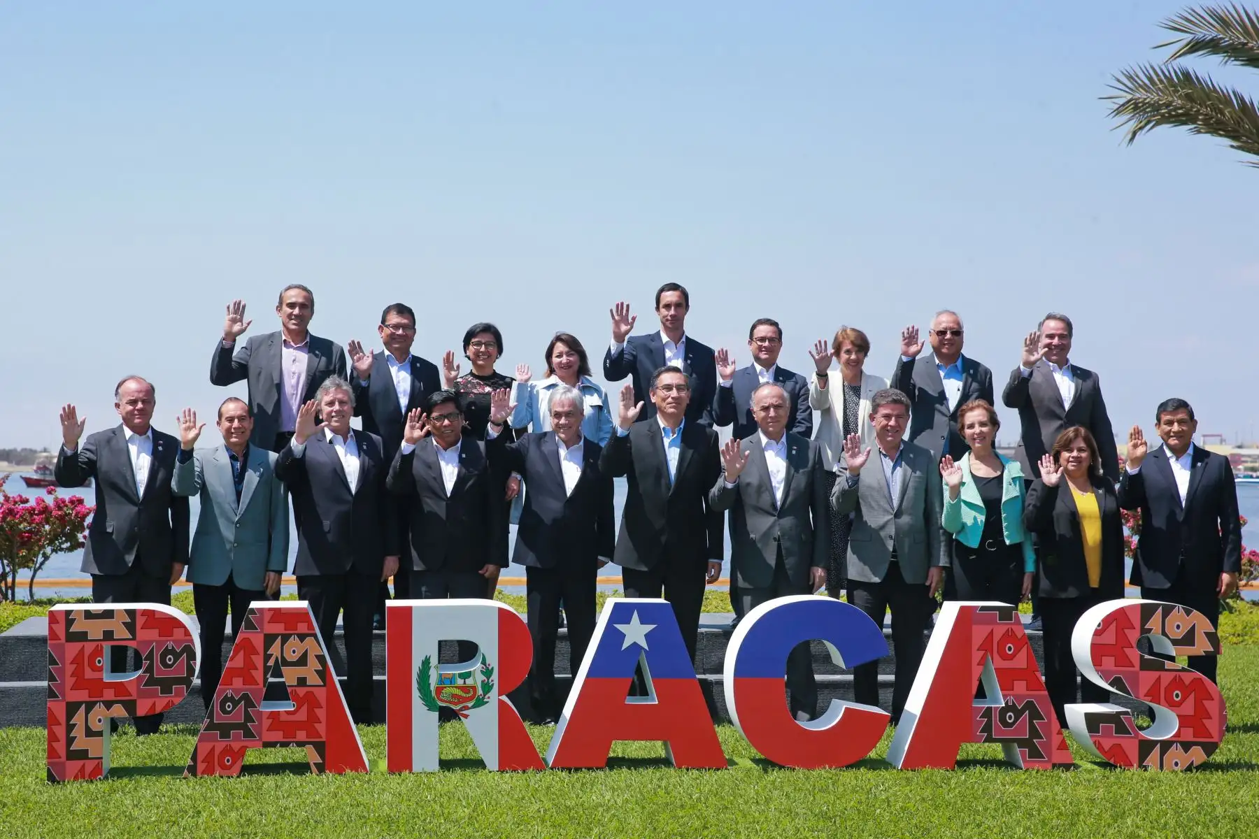 Fotografía Oficial del Encuentro Presidencial y III Gabinete Binacional Perú Chile. Foto: ANDINA/ Jhony Laurente