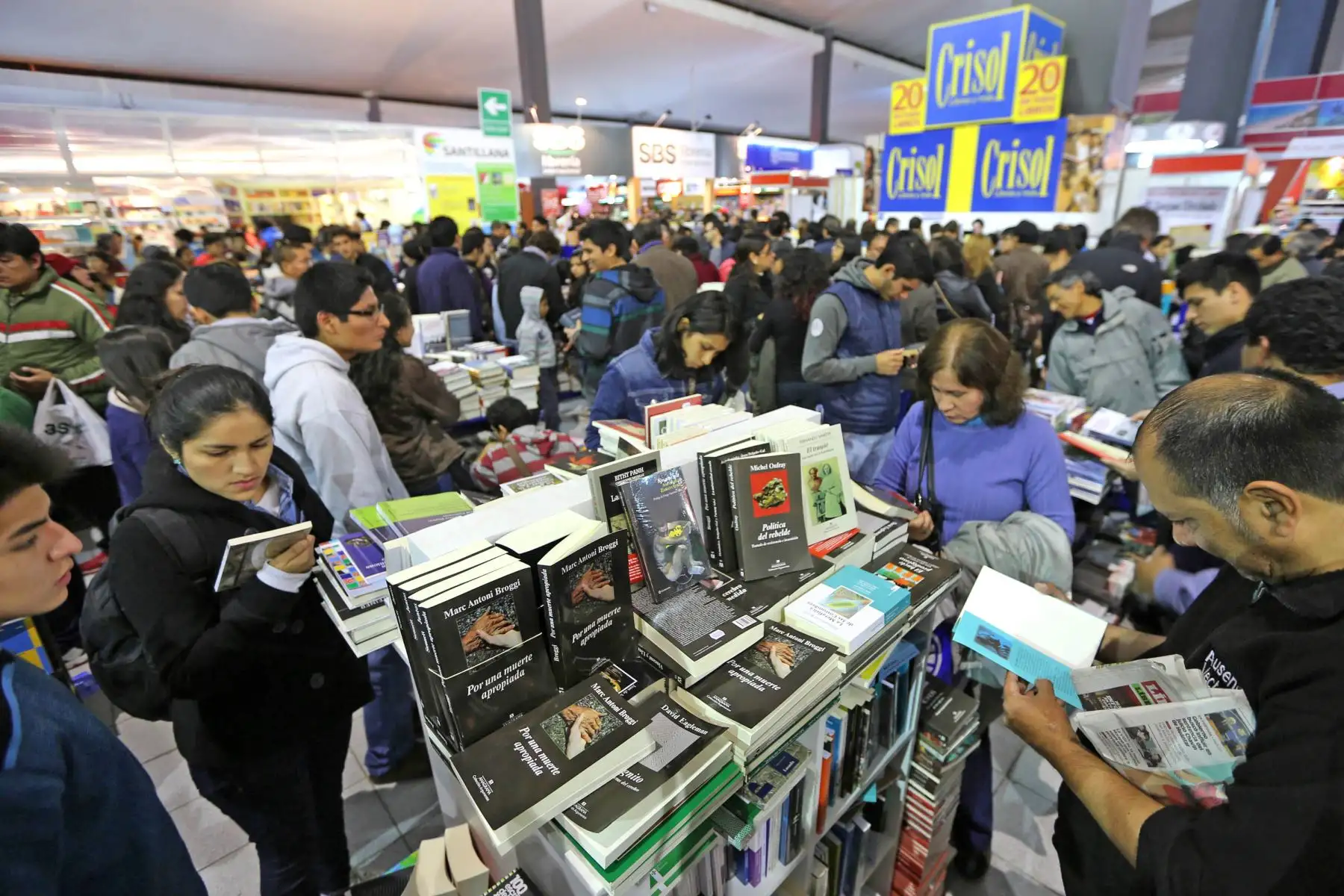 Feria del Libro. Foto: ANDINA/ Carlos Lezama