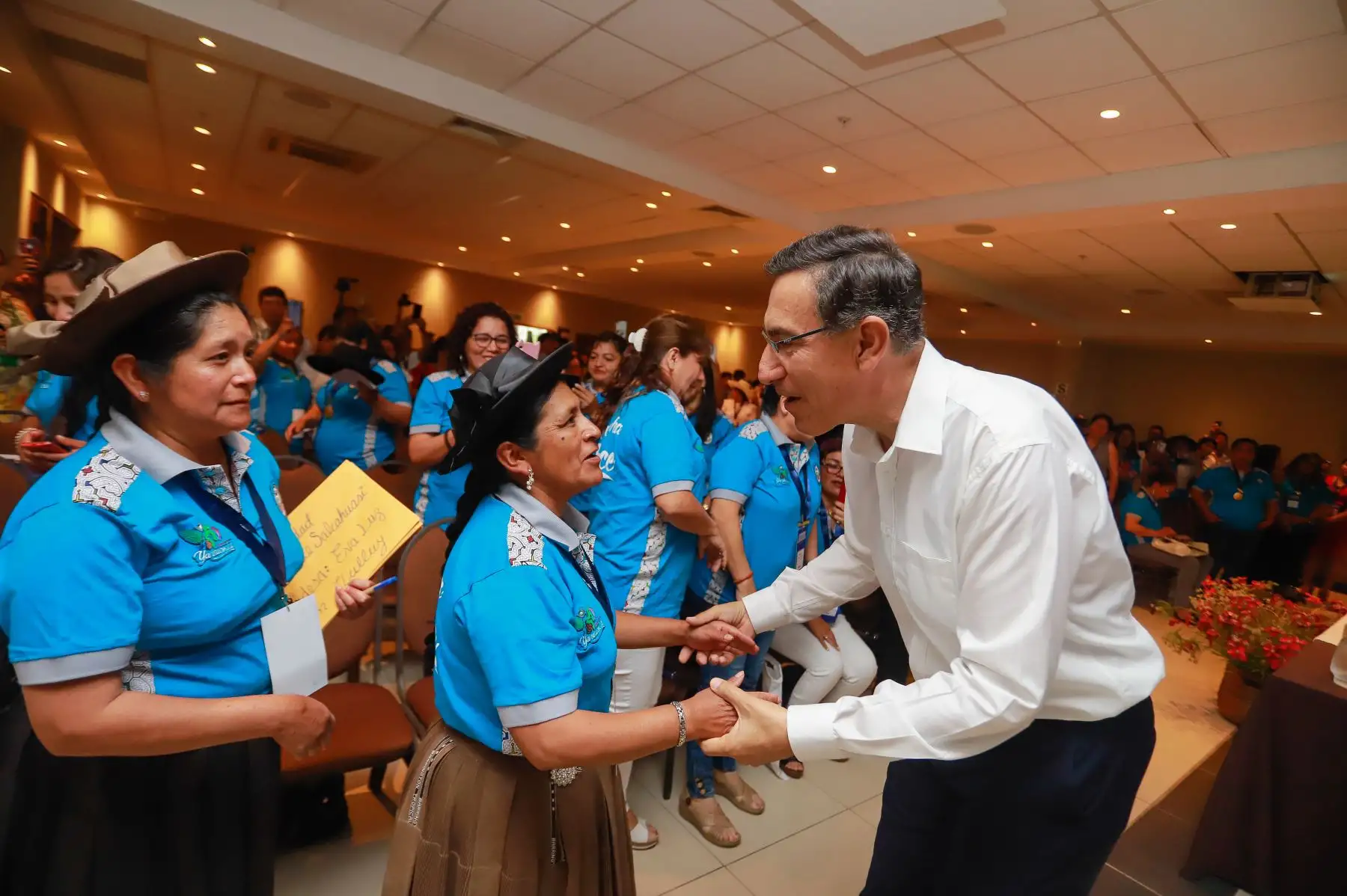 Presidente Martín Vizcarra clausura el I Congreso de Alcaldesas del Bicentenario en Pucallpa. Foto: ANDINA/Prensa Presidencia