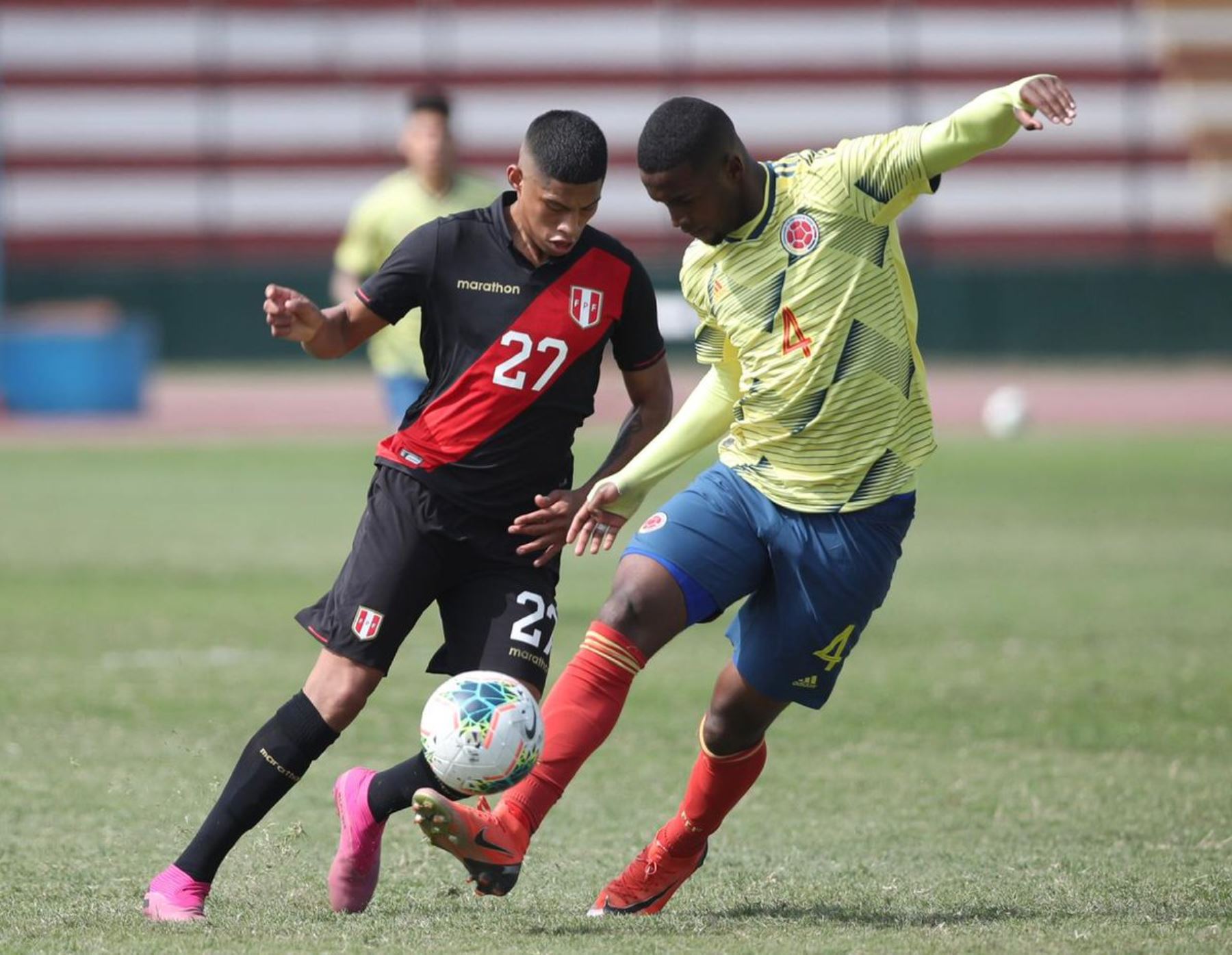 Kevin Quevedo anotó el único gol en el triunfo de Perú ante Colombia