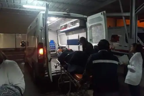 Heridos por la caída de un techo en Huancayo reciben atención en dos hospitales de la ciudad. Foto: Pedro Tinoco