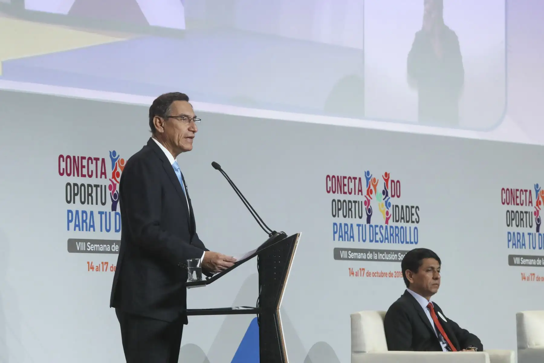 El presidente Martín Vizcarra, inaugura la VIII Semana de Inclusión Social. Foto: ANDINA/ Prensa Presidencia