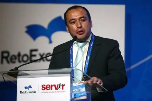 Grobert Guadalupe, beneficiario del programa Reto a la Excelencia de Servir.  Foto: ANDINA/Vidal Tarqui