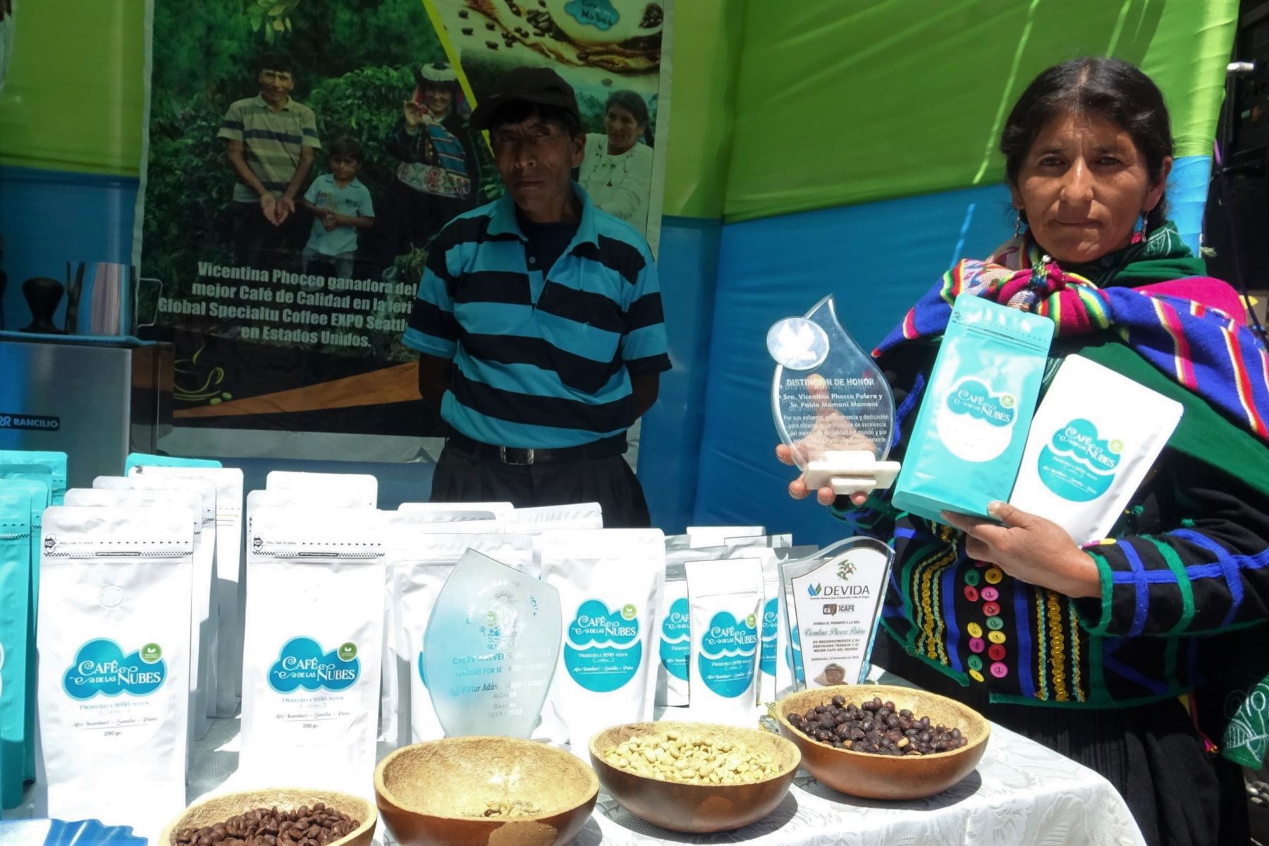 Puno promueve consumo de café y cacao que se produce en Sandia y San Gabán. ANDINA/Difusión