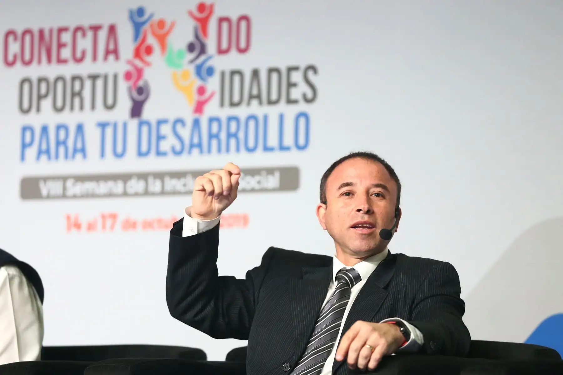 David Ramos, viceministro de Vivienda y urbanismo participa    en la VIII Semana de la Inclusión Social. Foto: ANDINA/Melina Mejía