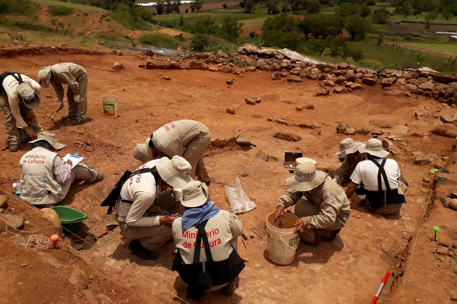 Especialistas del Ministerio de Cultura reiniciaron los trabajos de excavación en zona arqueológica monumental Kotosh, en Huánuco. ANDINA/Difusión