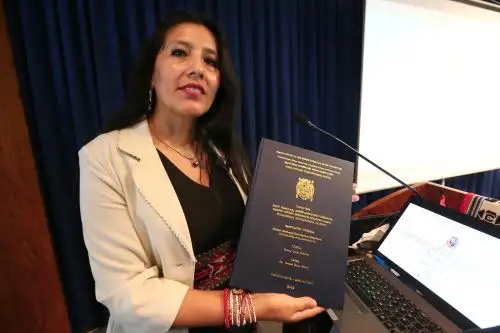 A la Dra. Roxana Quispe le tomó siete años de trabajo la investigación. ANDINA/Héctor Vinces
