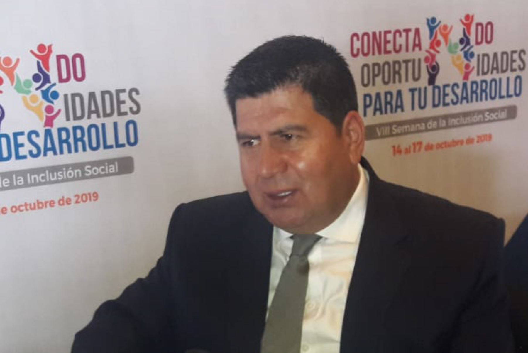 Gobernador regional de Huancavelica, Maciste Díaz. Foto: ANDINA/difusión.