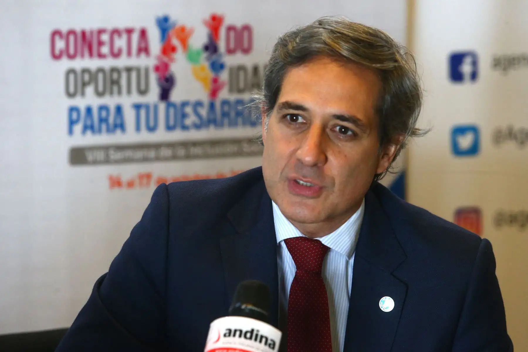 Oficial de Seguridad Alimentaria de la FAO, Ricardo Rapallo. ANDINA/Héctor Vinces