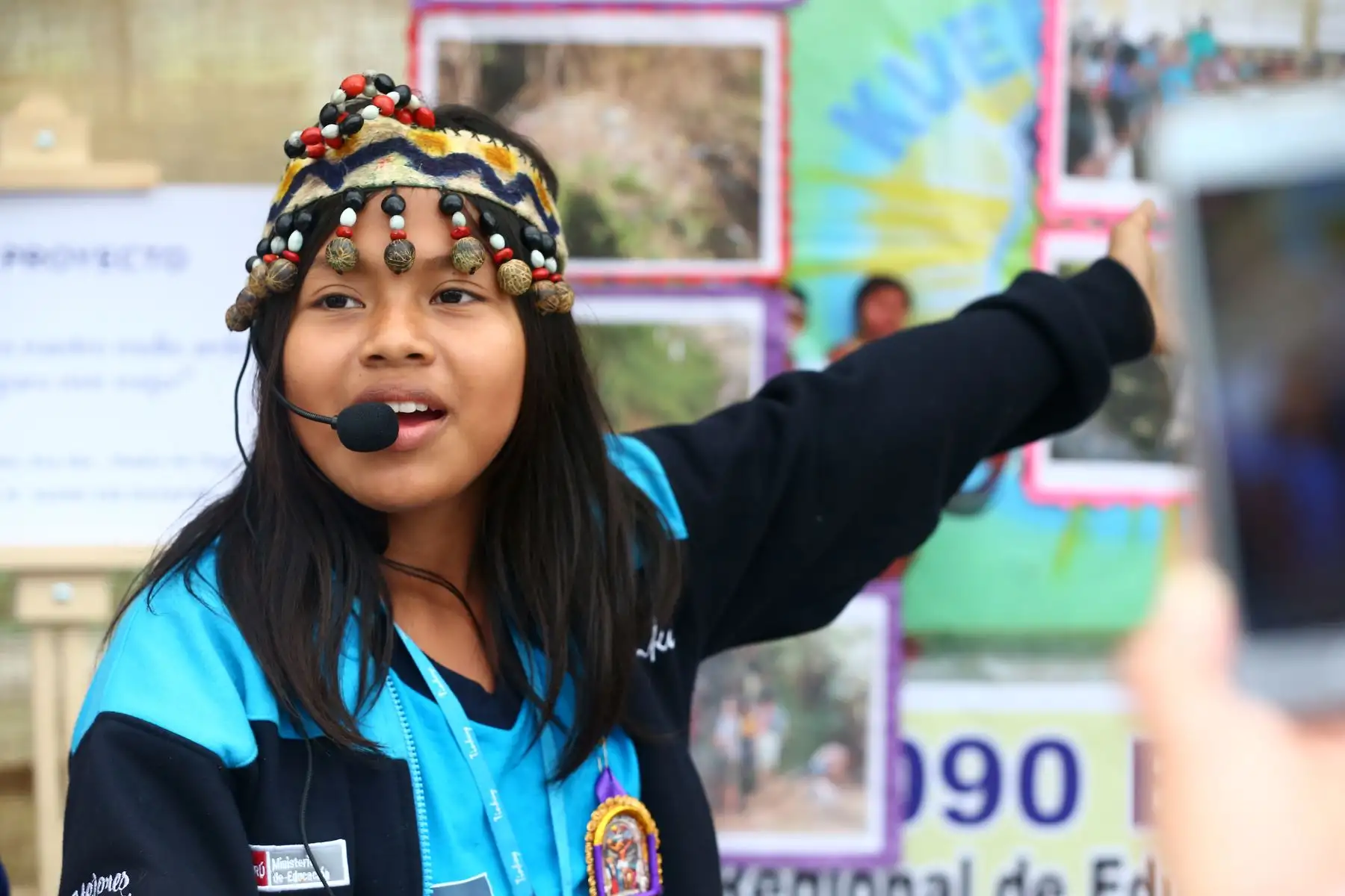 Niños de pueblos originarios muestran los saberes ancestrales de sus comunidades en la Feria Tinkuy 2019.  Foto: ANDINA/Melina Mejía