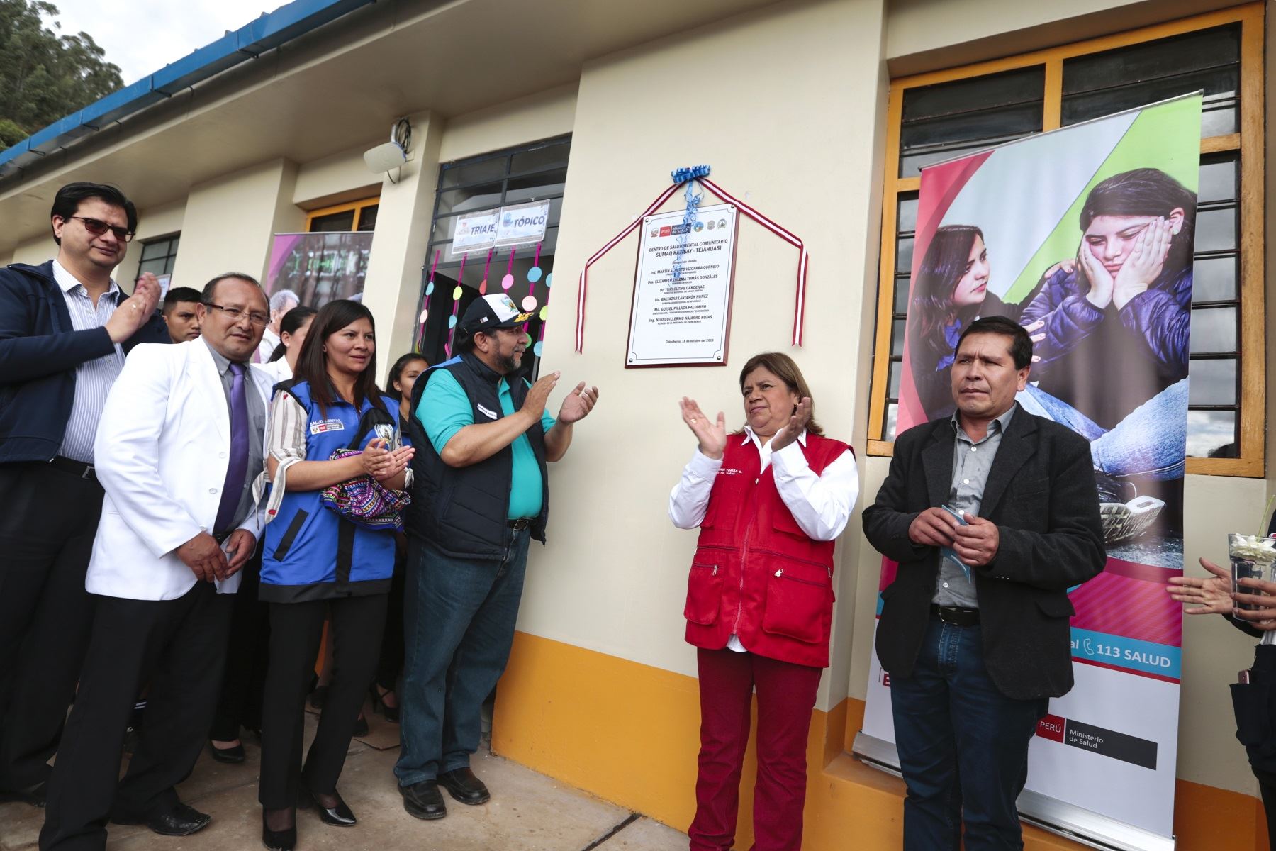 Ministra Zulema Tomás inaugura centro de salud mental comunitario en Apurímac. Foto: Difusión.