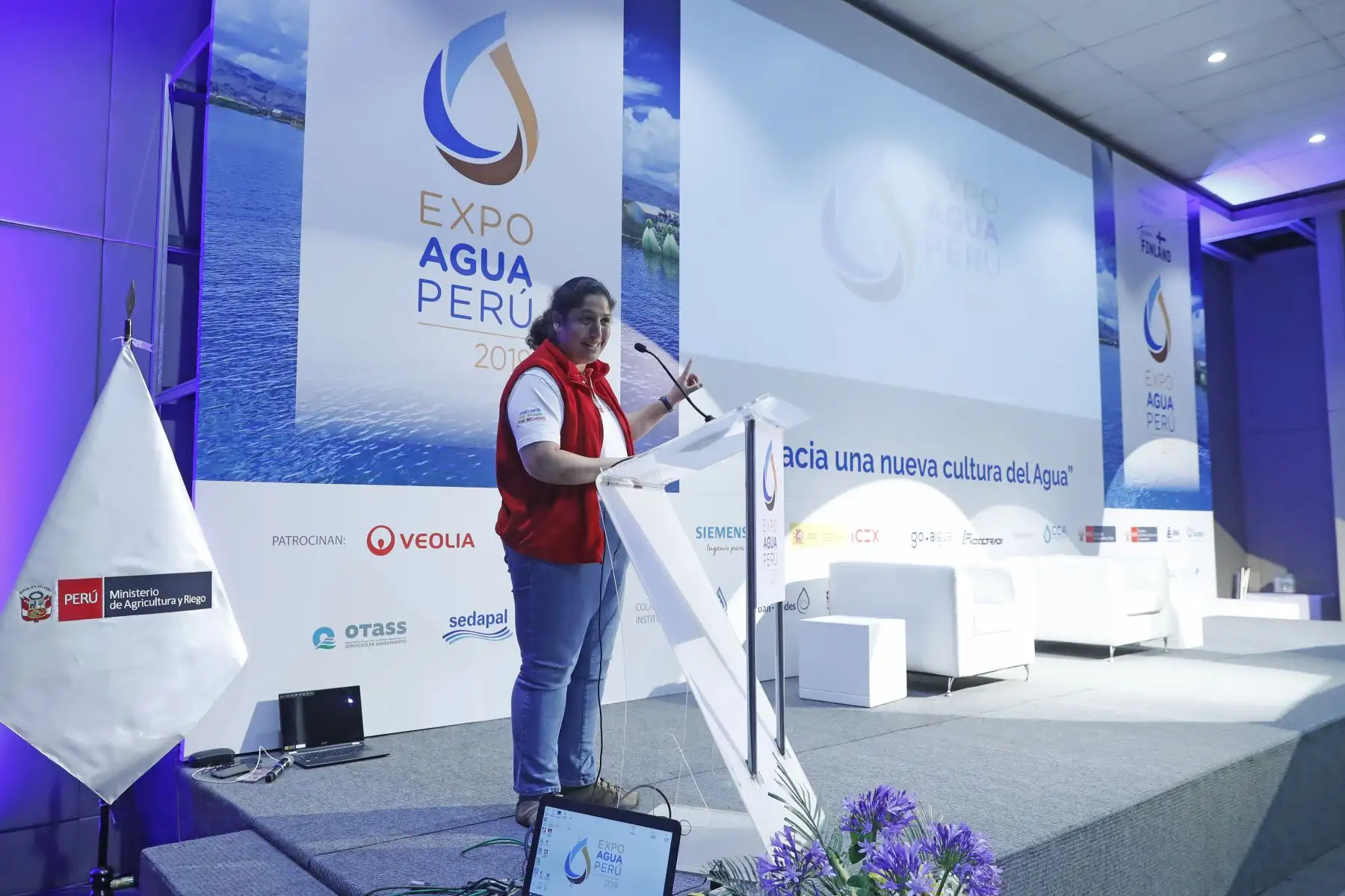Ministra de Ambiente, Fabiola Muñoz, clausura Expo Agua Perú 2019. Foto: ANDINA/Renato Pajuelo