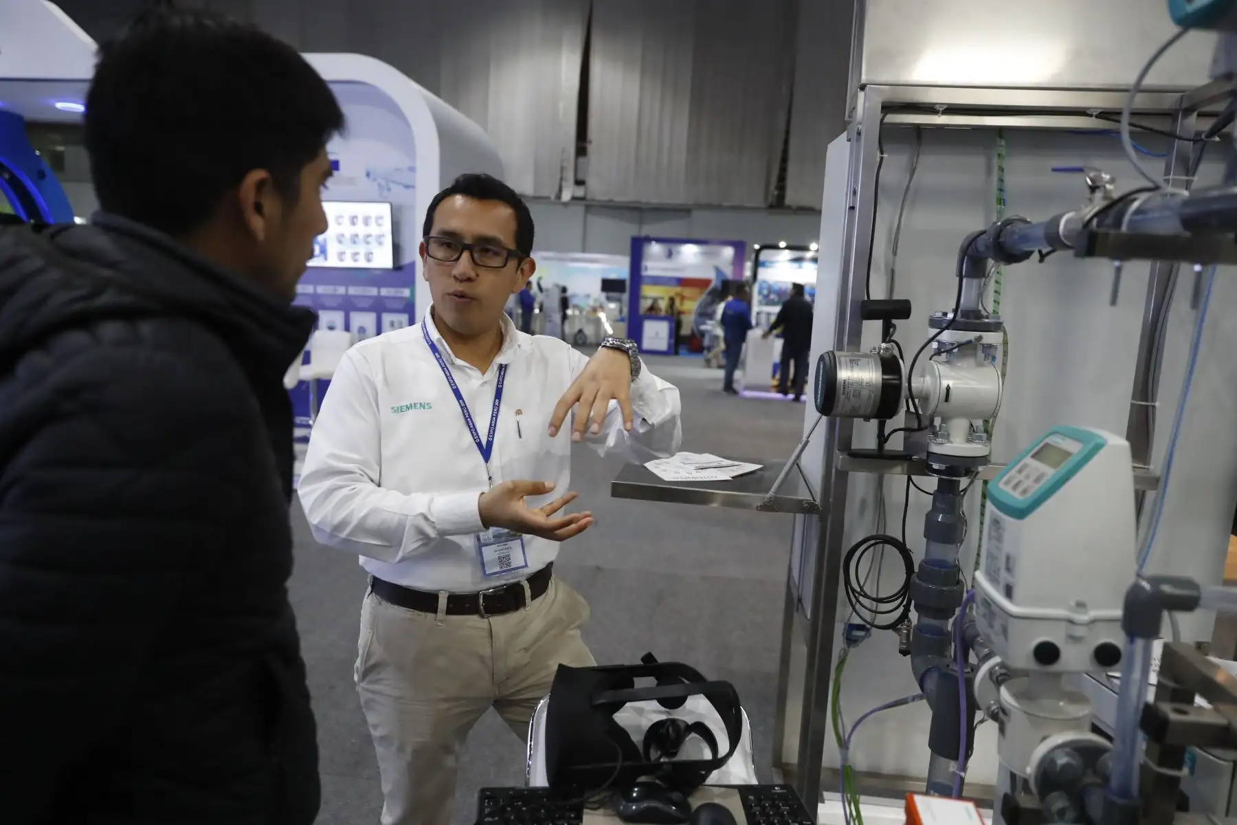 Stands informativos en Expo Agua Perú 2019. Foto: ANDINA/Renato Pajuelo