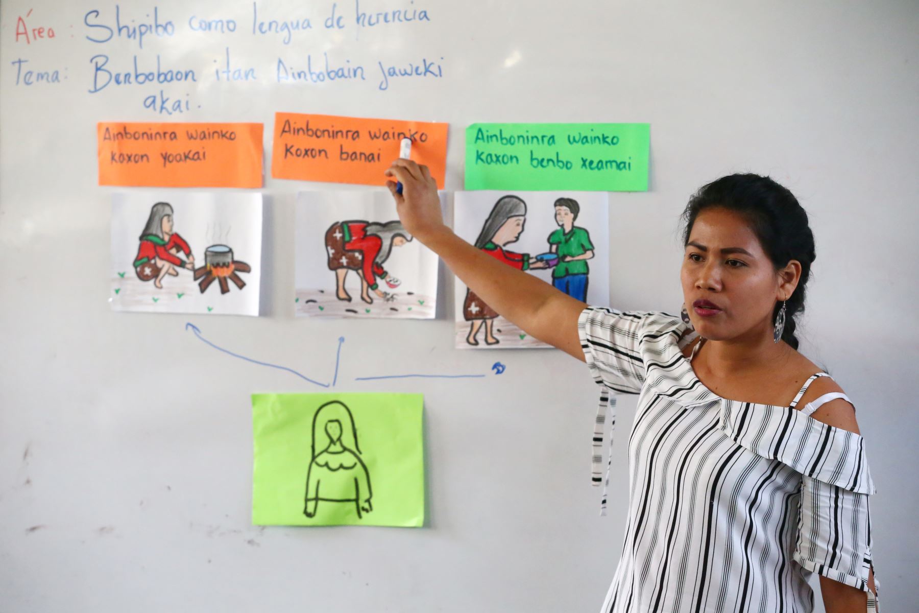 Gracias a Beca 18, maestros se forman para luego educar en su lengua. Foto: ANDINA/Melina Mejía