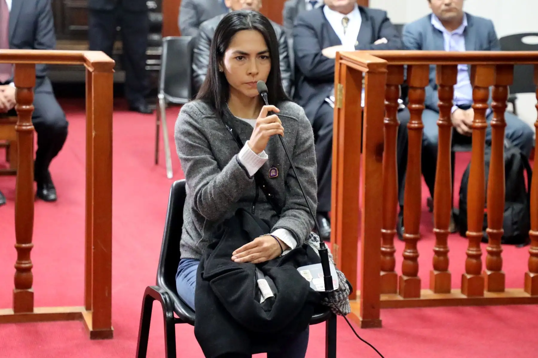 Audiencia para evaluar si Melisa González Gagliuffi recibe prisión preventiva. Foto: Poder Judicial