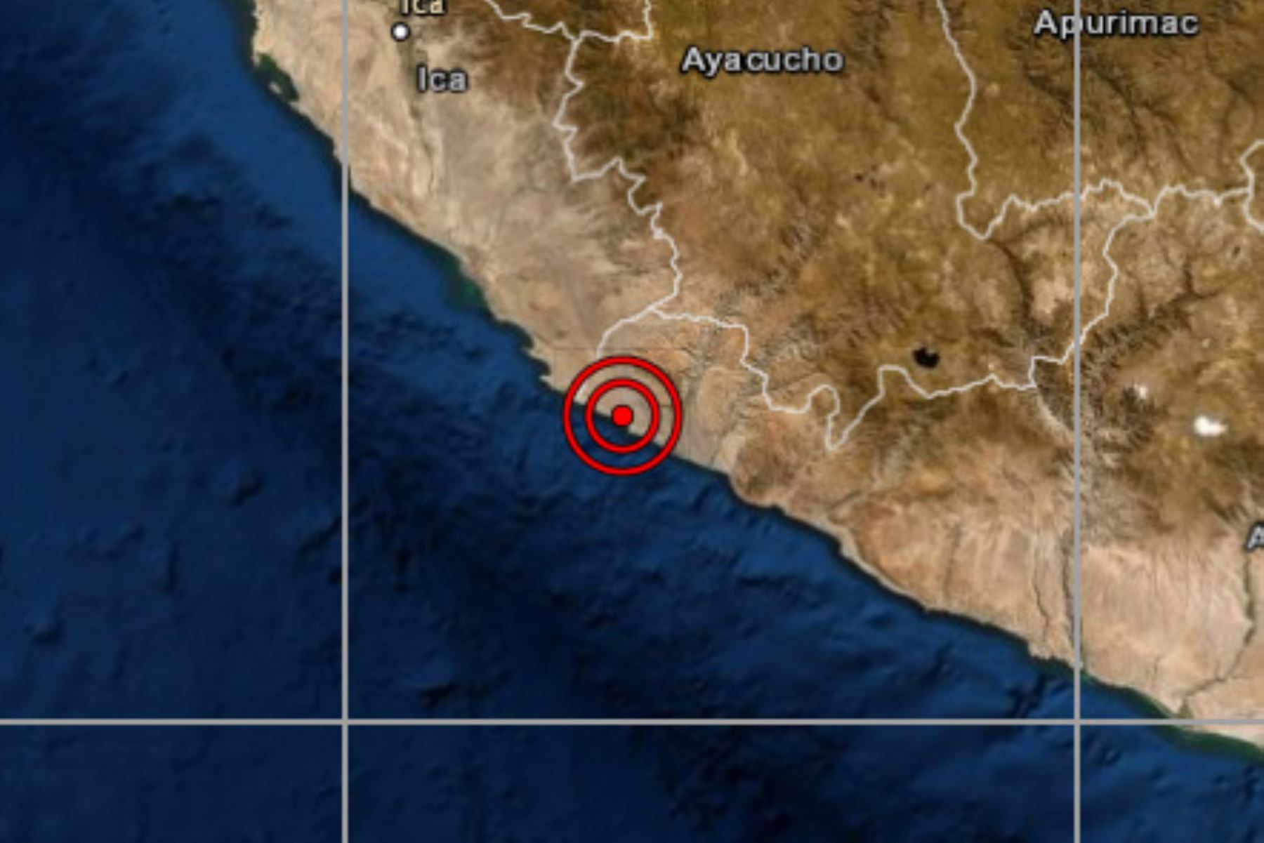 Sismo de magnitud 5 tuvo una profundidad de 60 kilómetros y una intensidad IV en Lomas, provincia de Caravelí.