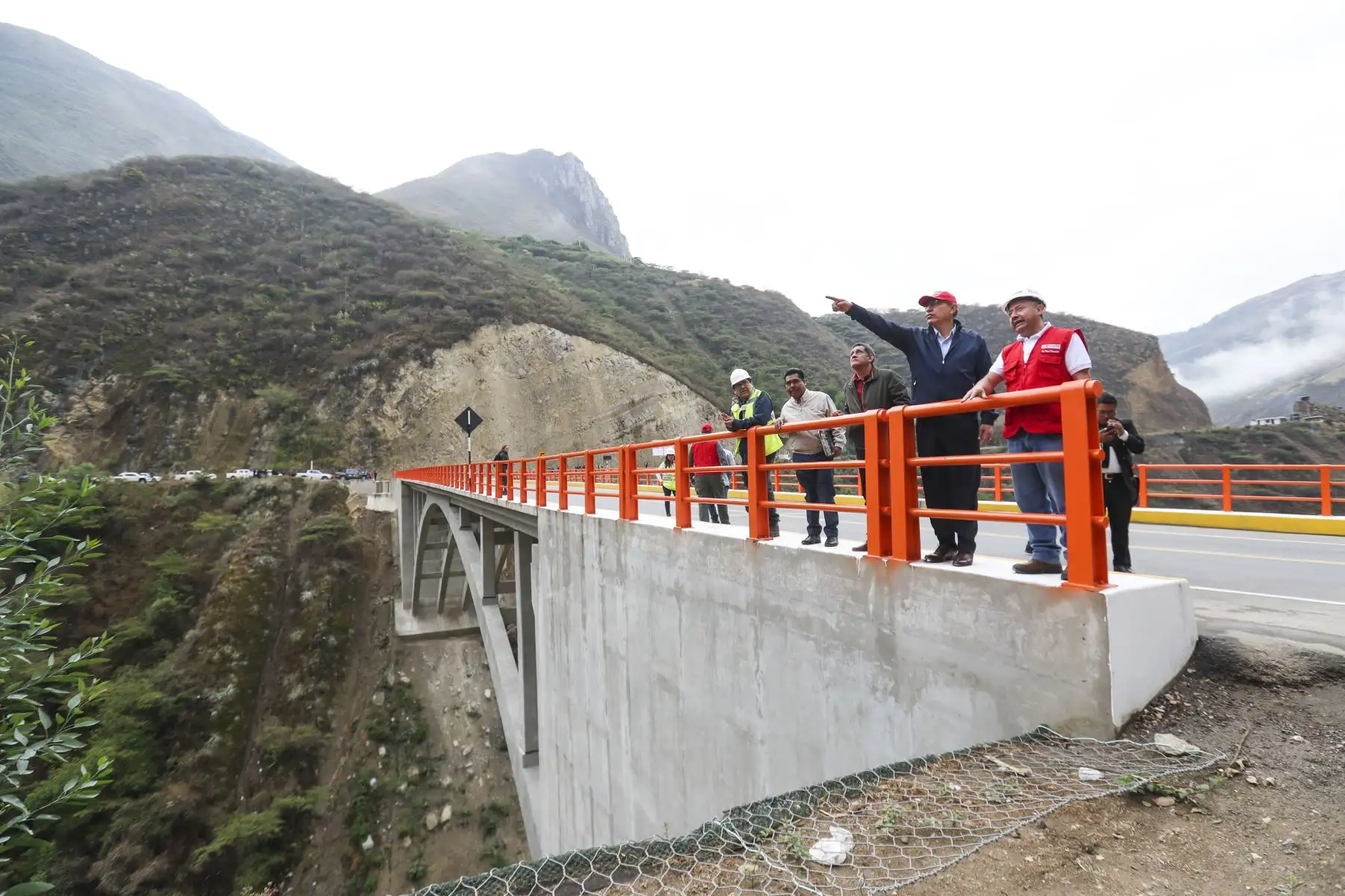 Presidente Vizcarra, Inaugura el puente Tingo, principal vía de acceso a la ciudad de Cajamarca. Foto: ANDINA/ Prensa Presidencia