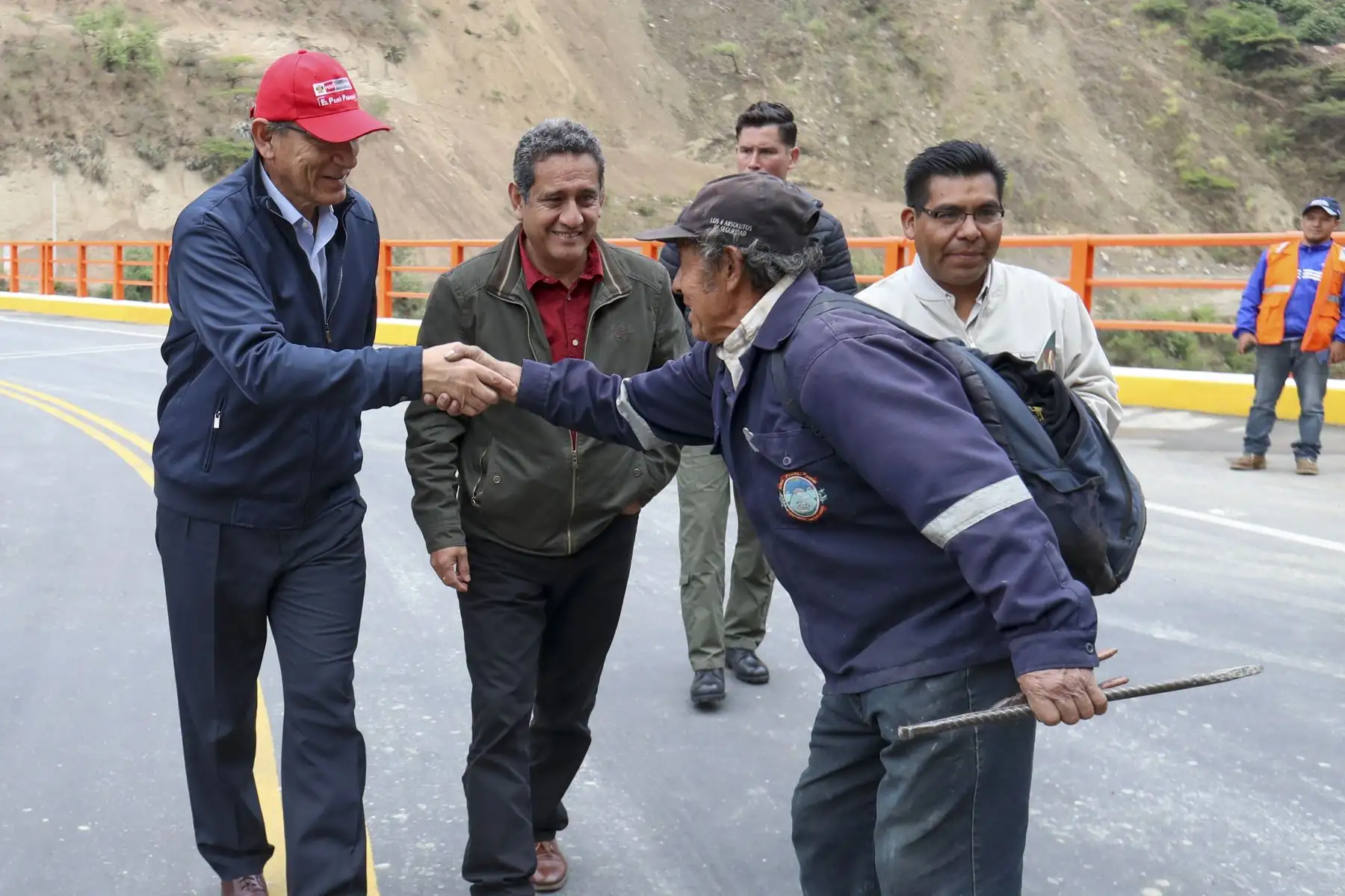 Presidente Vizcarra, Inaugura el puente Tingo, principal vía de acceso a la ciudad de Cajamarca. Foto: ANDINA/ Prensa Presidencia