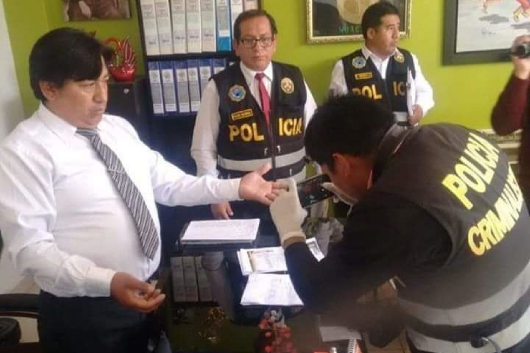 Fiscalía Anticorrupción de Huancayo detuvo a alcalde de Huáchac, Nilo Inga Huamán, por presunto cobro de coima. ANDINA/Difusión