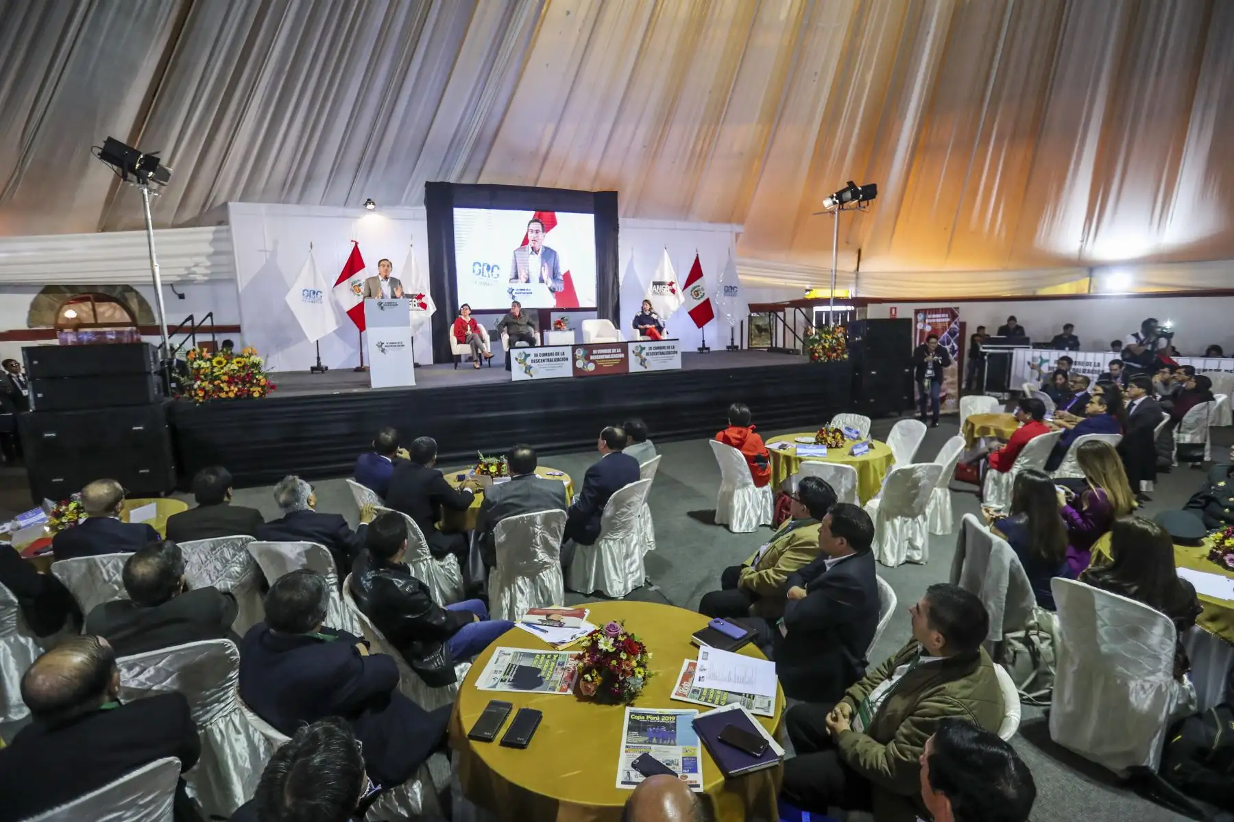 Presidente de la República, Martín Vizcarra, asiste a la clausura del I GORE Digital para la Integridad. Foto: ANDINA/ Prensa Presidencia
