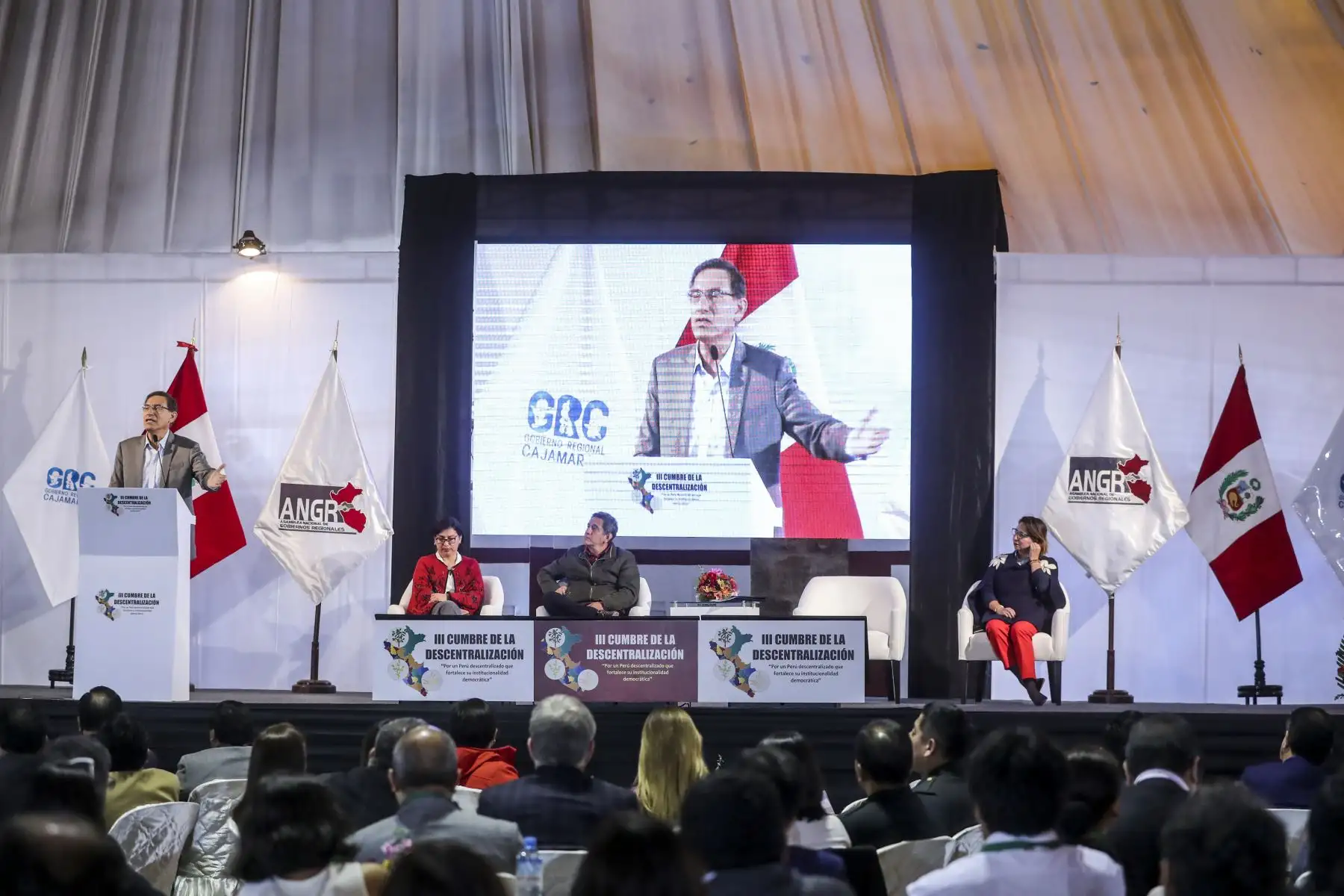 Presidente de la República, Martín Vizcarra, asiste a la clausura del I GORE Digital para la Integridad. Foto: ANDINA/ Prensa Presidencia