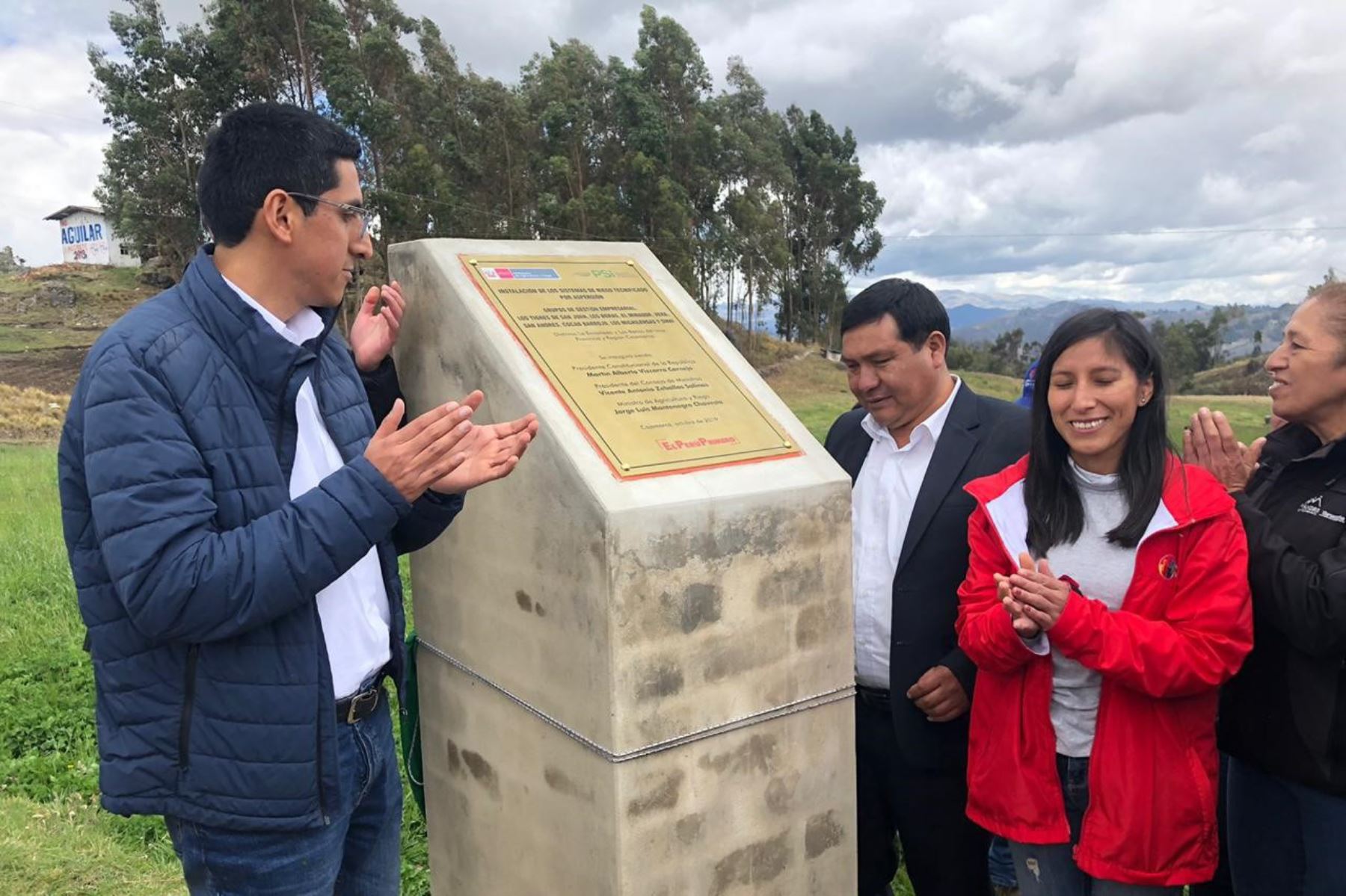 Viceministro Carlos Alberto Ynga inauguró proyectos de riego tecnificado en la región Cajamarca.