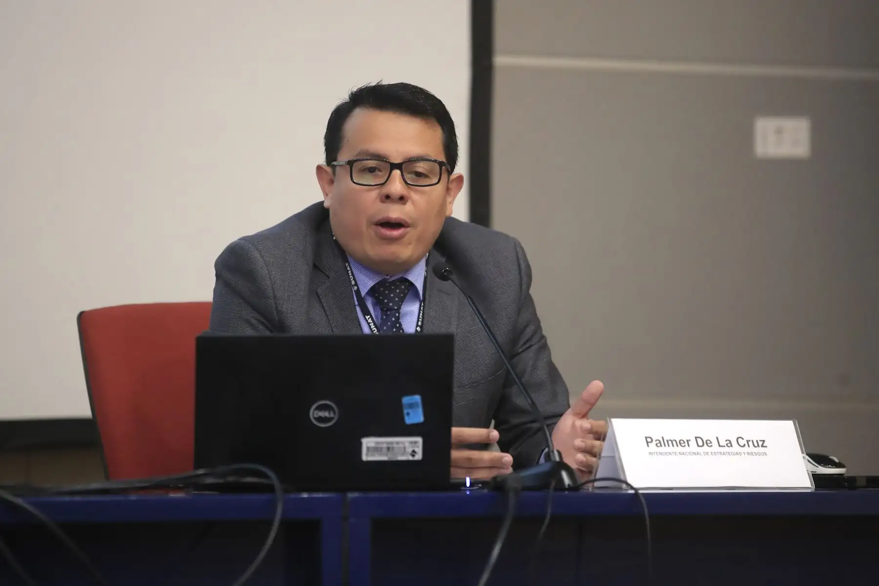 Presentación de Reportes Digitales por parte de SUNAT. Palmer de la Cruz, intendente nacional de estrategias y riesgos

Foto: ANDINA/Juan Carlos Guzmán Negrini